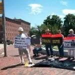 "Oil Train Hazards" rally held in Dover, NH