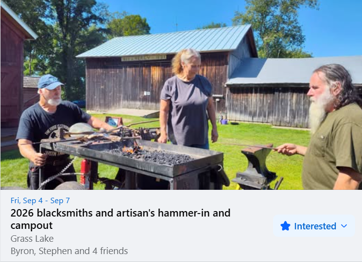 Waterloo Blacksmiths and artists weekend