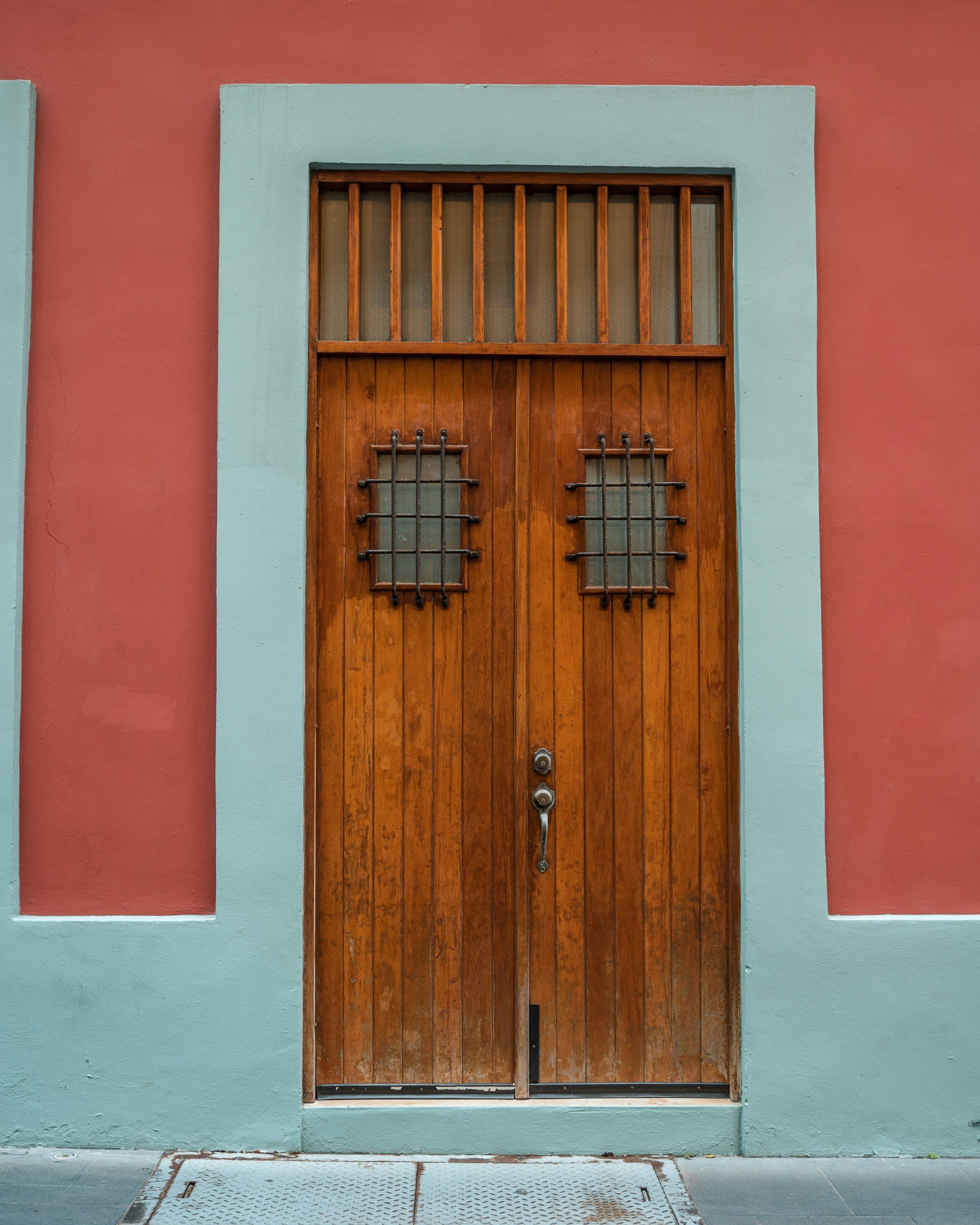 Beautiful red door in San Juan, PR