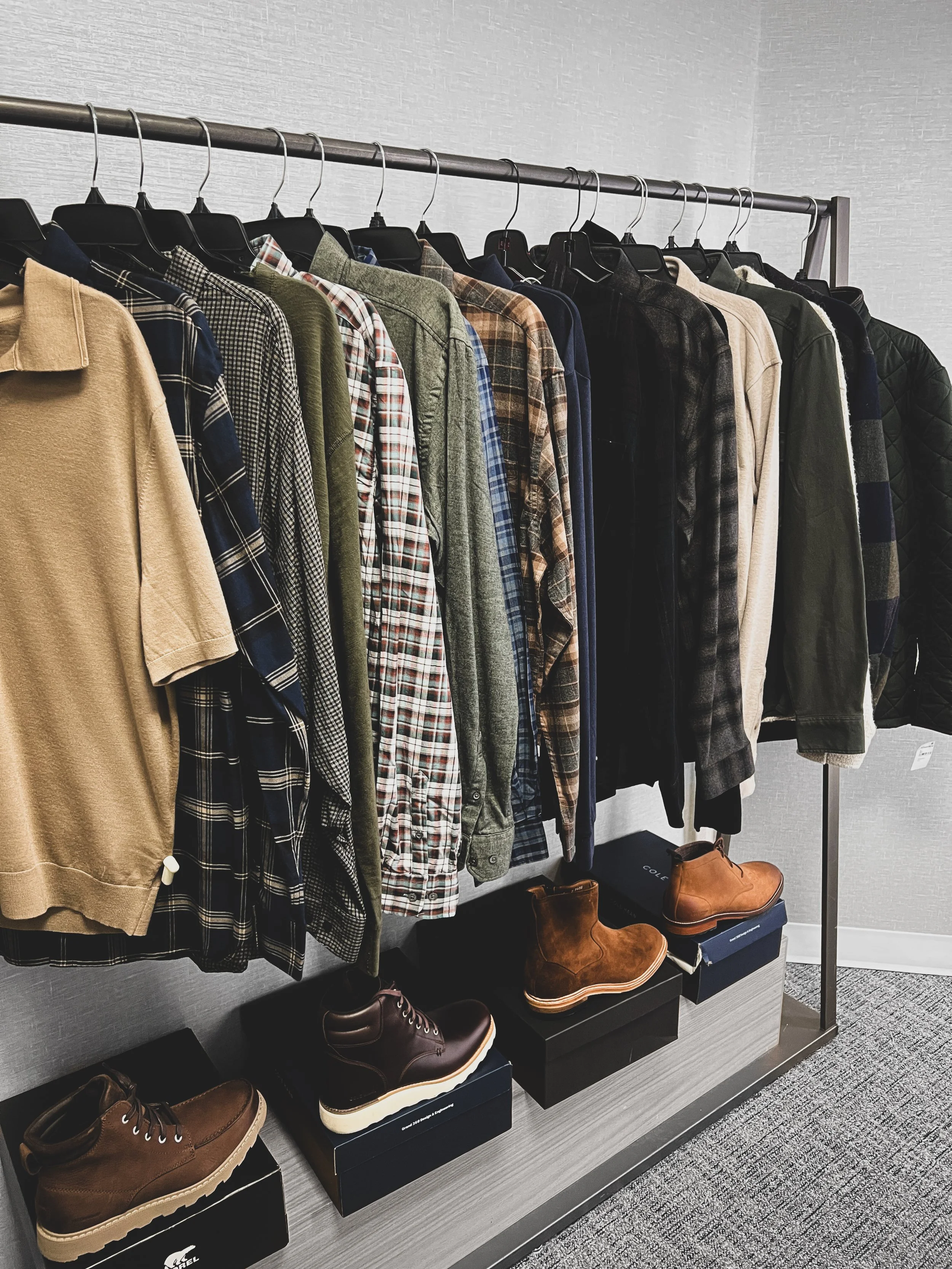 Mens Personal shopping styling session with Brianna Albrecht Begin Anew Style, Chicago