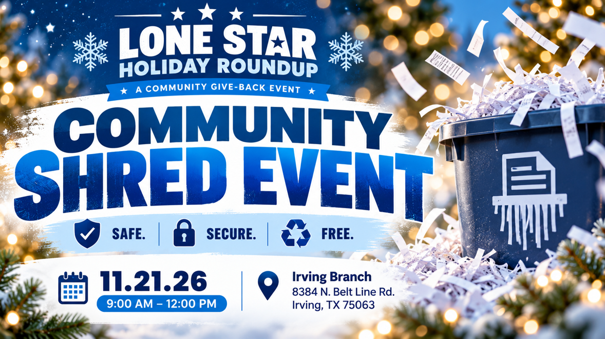 Community Shred Event, November 21, 2026