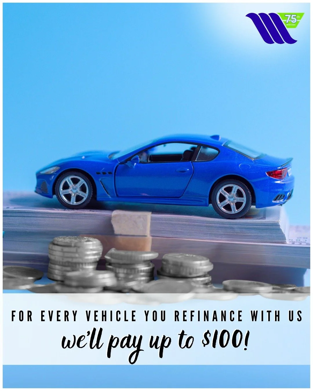 Paying more than you should on your Vehicle Loan? 🛻💰

Switching to Wichita Falls FCU could mean lowering your costs and putting extra cash back in your pocket!

💵 For every vehicle you refinance with us from another lender, we&rsquo;ll pay up to $