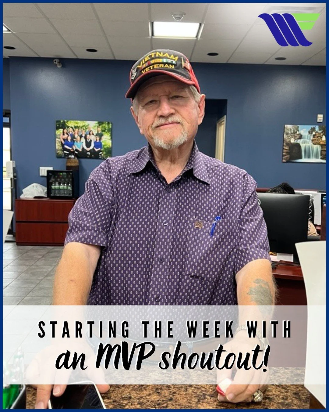 We&rsquo;re kicking off the week with a huge shoutout to Floyd! 🌟

Floyd, you are a true WFFCU MVP. We are so incredibly grateful for your loyalty and for the energy you bring to our credit union family. 

Supporting members like you on your financi