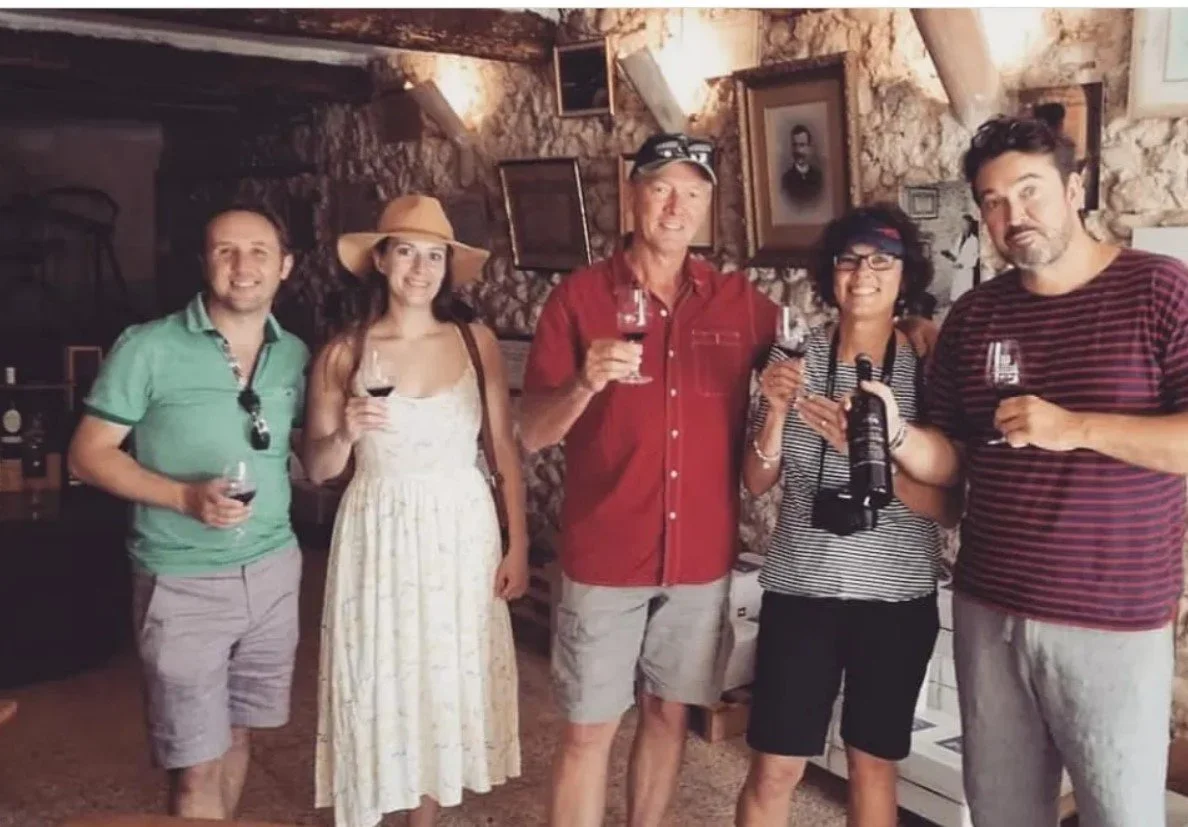 small private group during a wine tour in carcassonne