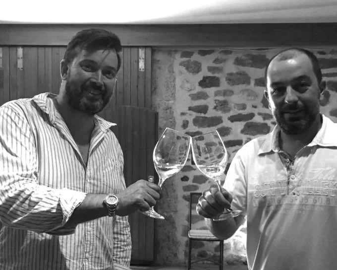Matthew during a wine tasting with taste du languedoc in minervois