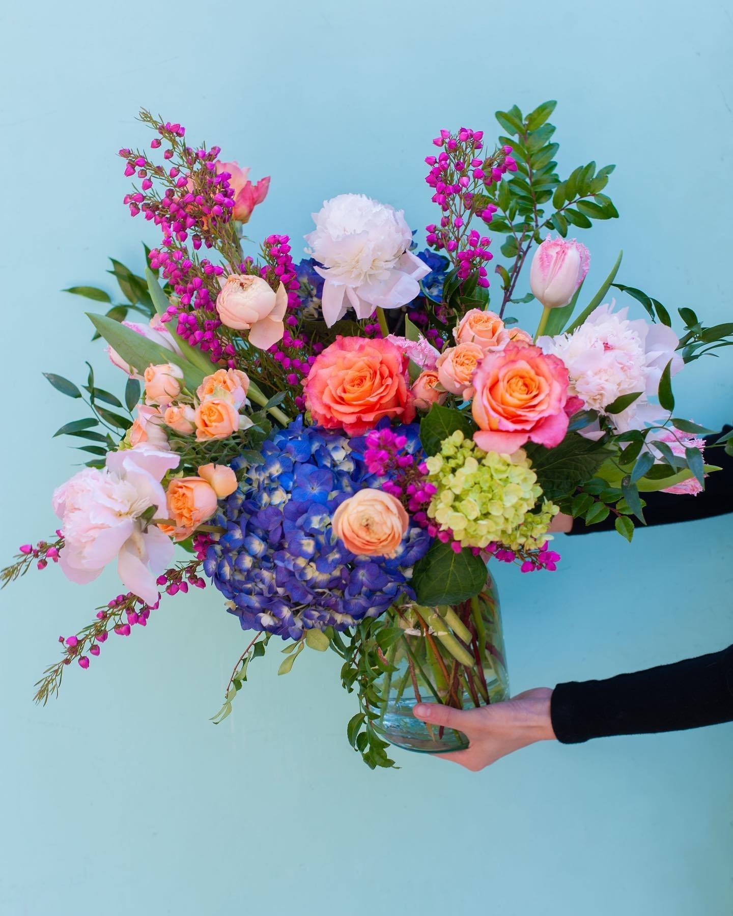 When Mom's peony OBSESSED you call Saville Flowers! 🌸 (Because we are too 😉) Whether it is a mixed arrangement, like our &quot;I Love You Mom&quot;, or brilliantly, bursting Coral Charms with luxurious blooming filler, we bring the charm every time