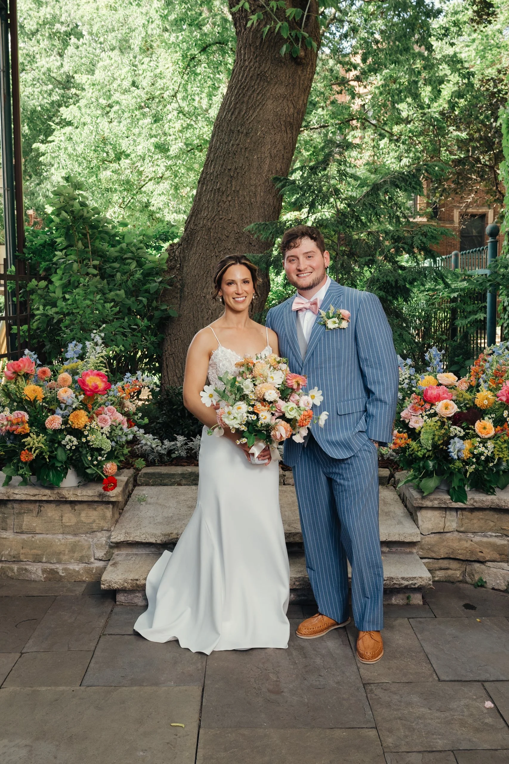 Jessica + Adam | An Airy, Wildflower-Inspired Wedding at Firehouse Chicago