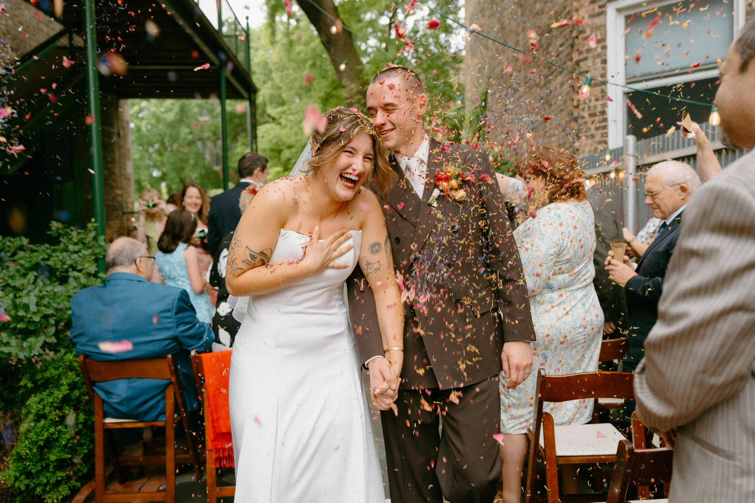Anna + Will | A Wildflower-Forward Wedding at Firehouse Chicago