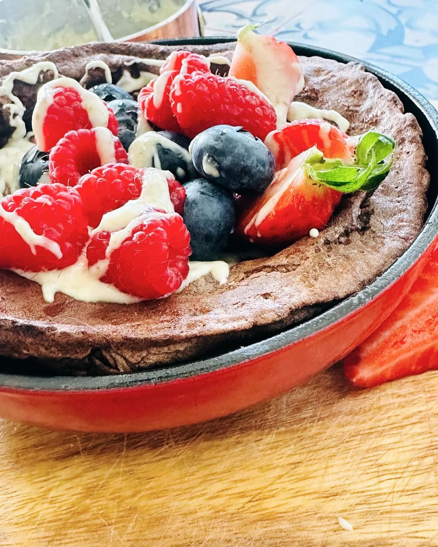 dutch baby for one recipe by food blogger briochette