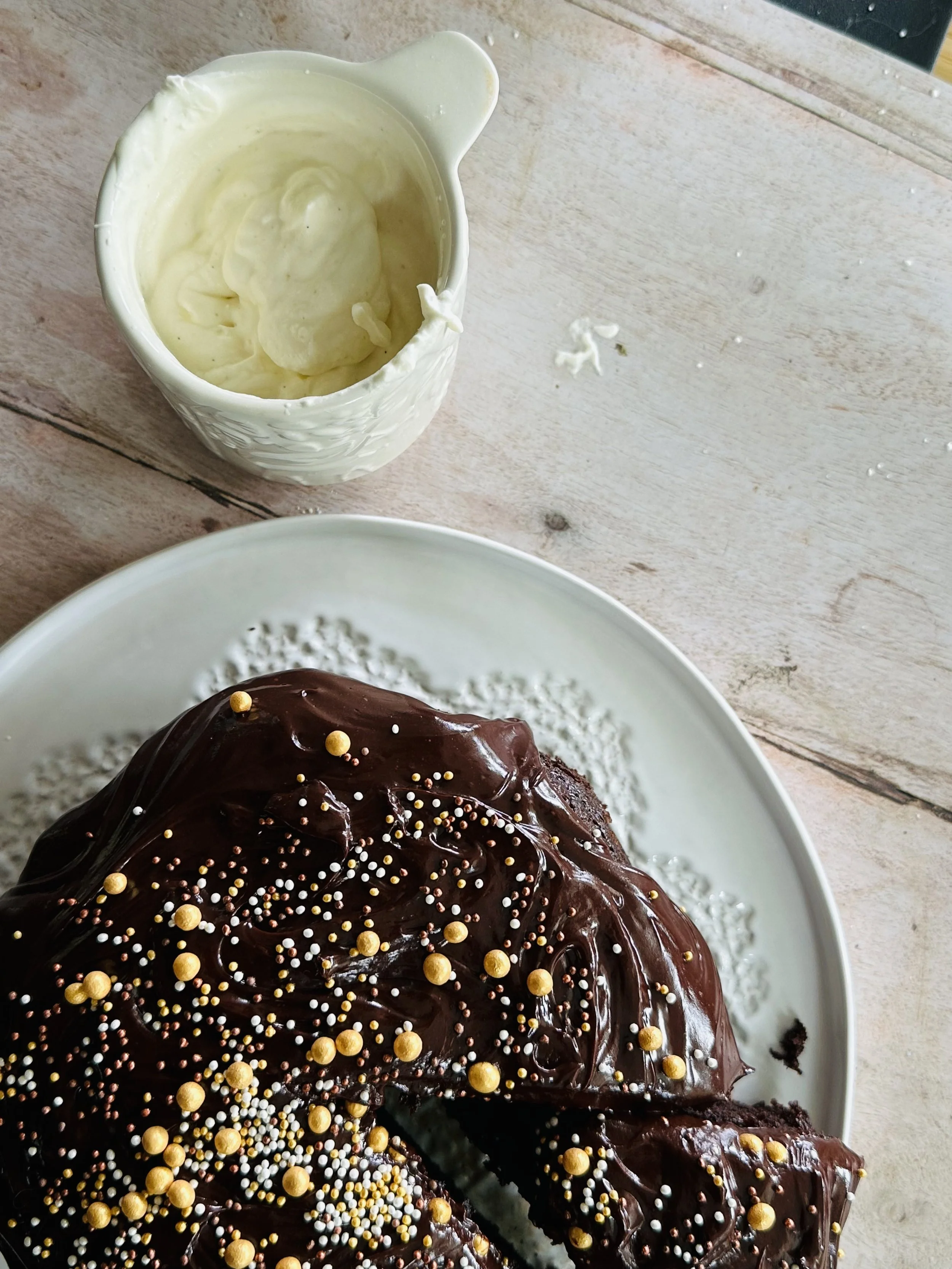 emergency chocolate cake recipe by food blogger briochette