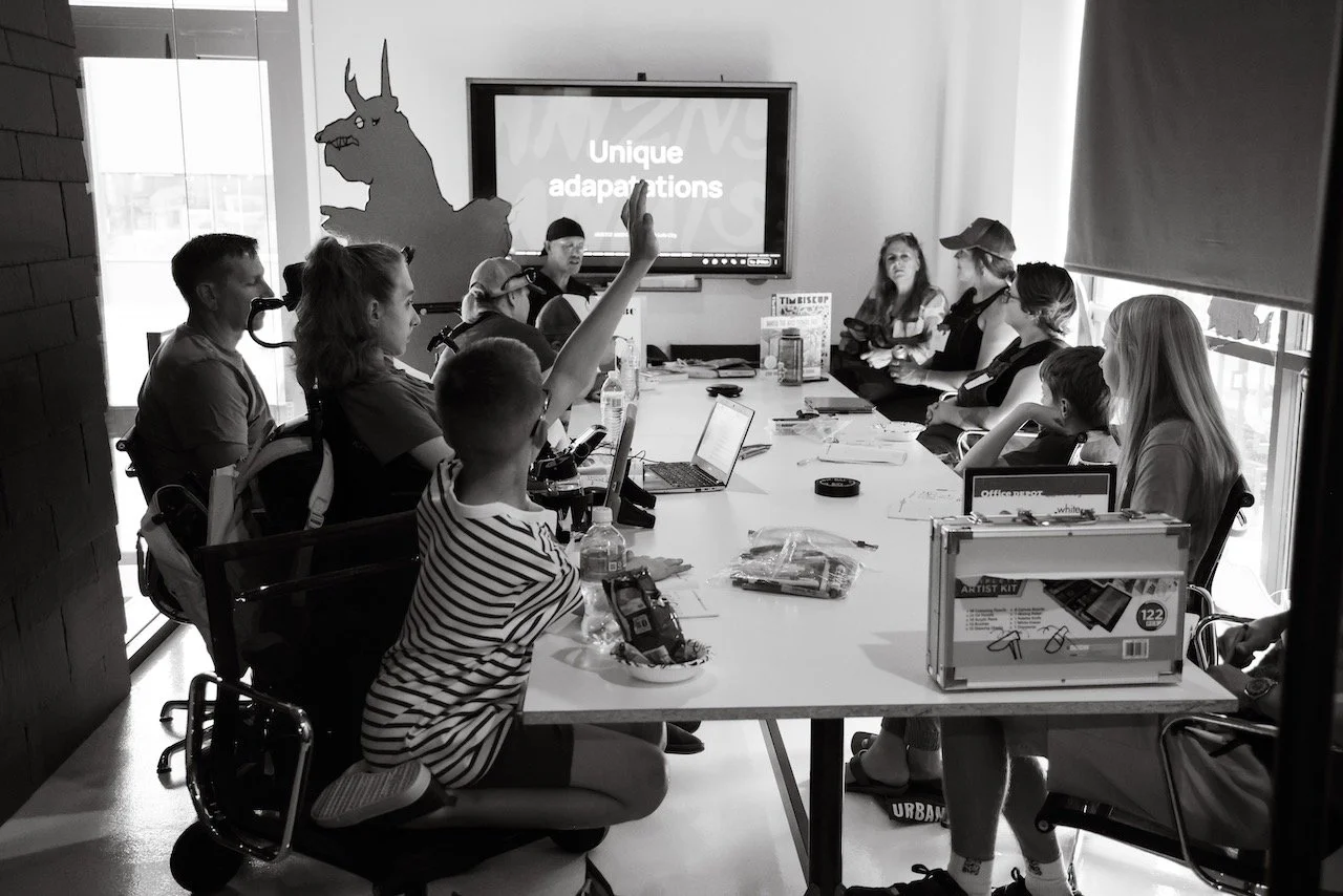 What can you do as an Artist-in-Residence as part of The Blocks Co-Create program? Well, take Dallas Andrew Graham's idea to work with medically fragile children to create whimsical, larger-than-life animals that are transformed into sculptural insta