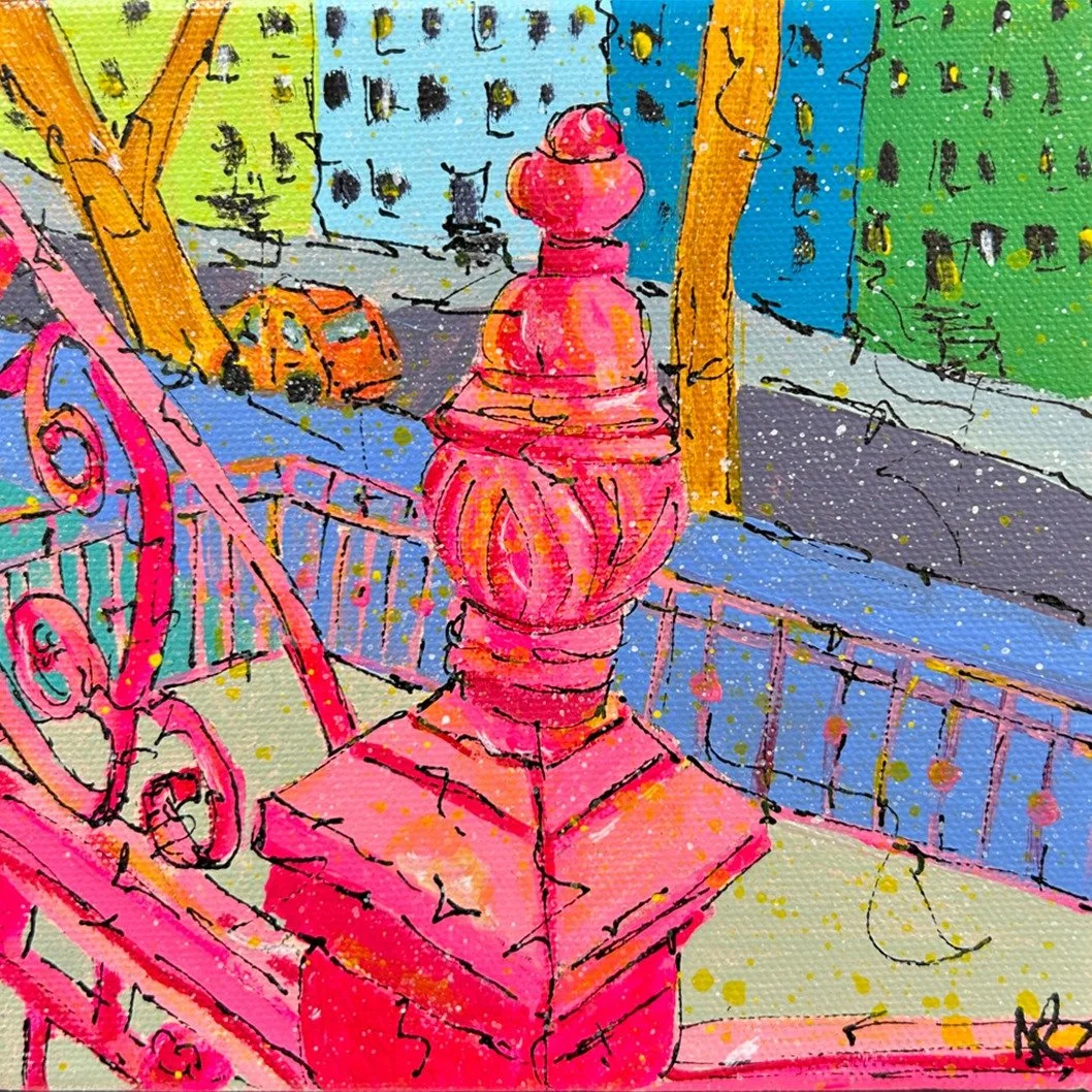 Thrilled to be showing four new paintings at The Gigantic Miniature Show opening this Saturday at @deepspacejc ! 80 artists are showing fantastic small artworks!
The series is called &quot;Wanna Piece of Me&quot; - a bit tongue in cheek, but really a