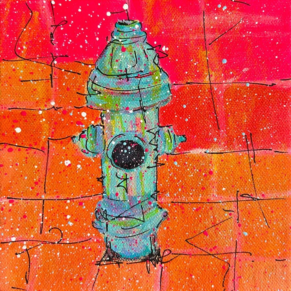 "Some days you're the fire hydrant, and some days you're the dog." 
Fire hydrants still crack me up after all these years. There's something so wonderfully, absurdly American about them - these little sculptures planted on every corner, wai