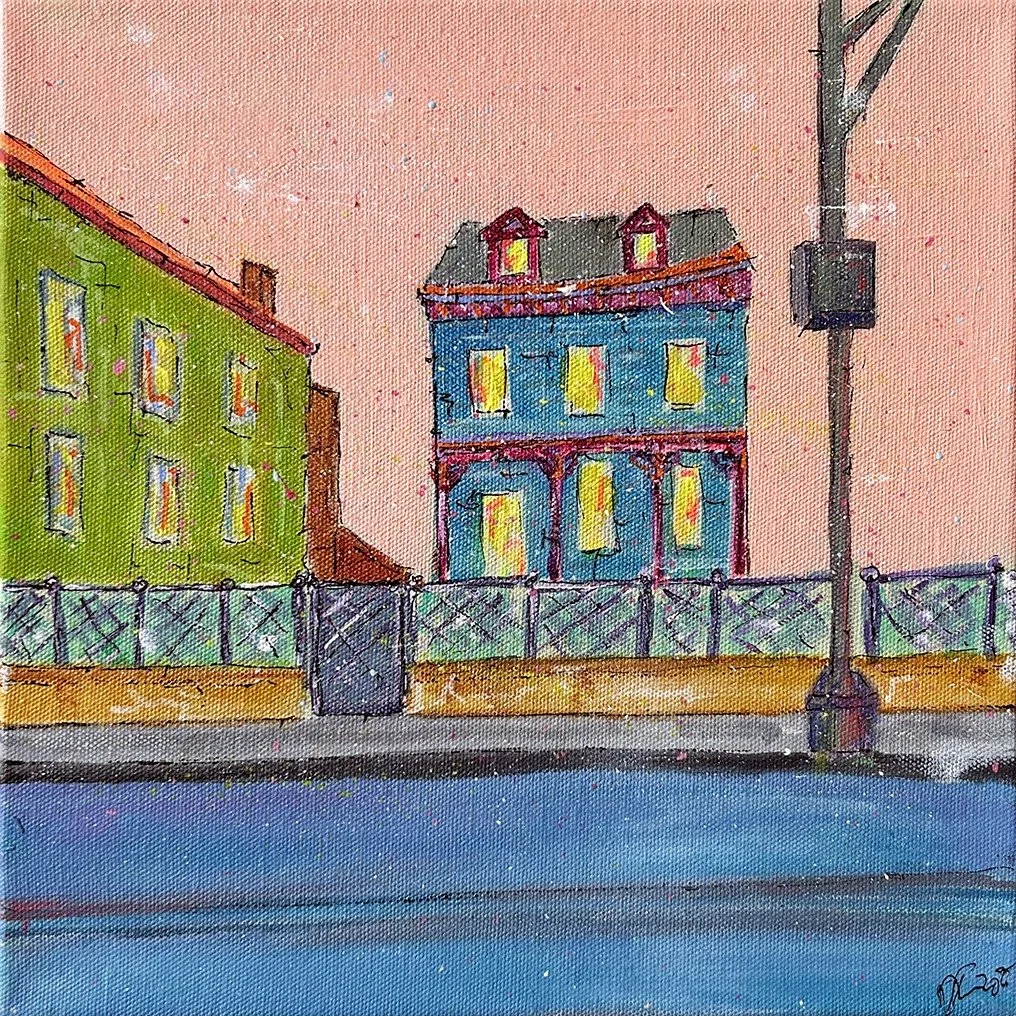 Is the house crookedly smiling? That's what I see, that shift at the corner, where the mansard roof and cornice pull apart. This house has been holding a secret since 1886, when Captain John H. Fenner's daughter Emma eloped after he'd rejected her su