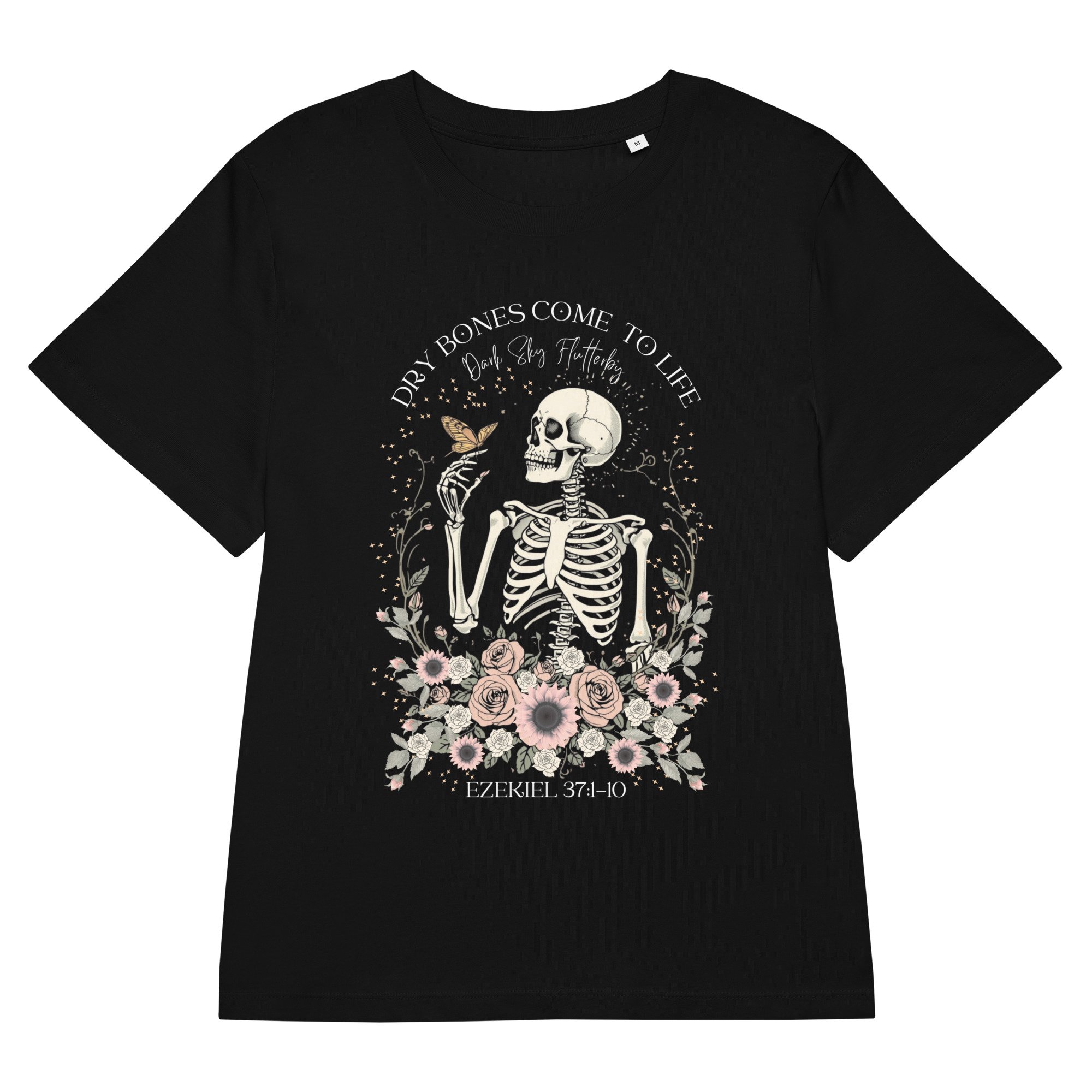 Women's Organic Ribbed Neck T-Shirt ~ DRY BONES COME TO LIFE