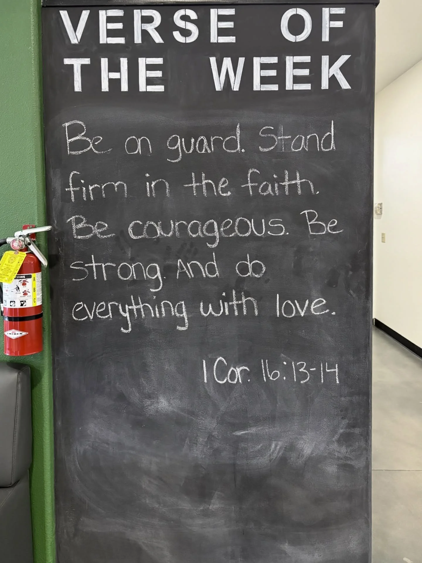 Verse of the Week: Be on guard. Stand firm in the faith.
Be courageous. Be strong. 
And do everything with love 🧡 
1 Cor: 16:13-14