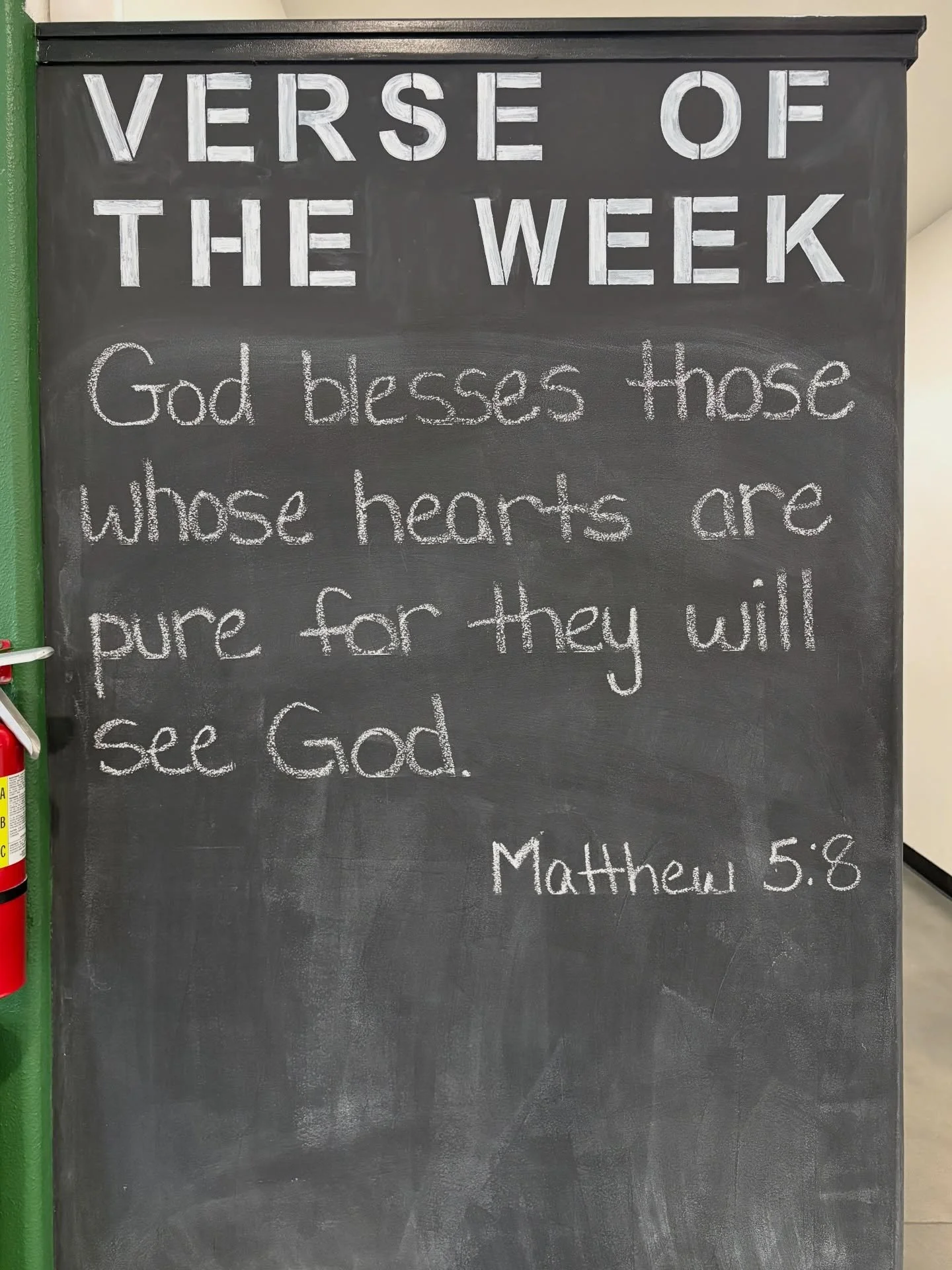 Verse of the Week: God blesses those whose hearts are pure for they will see God. ~ Matthew 5:8