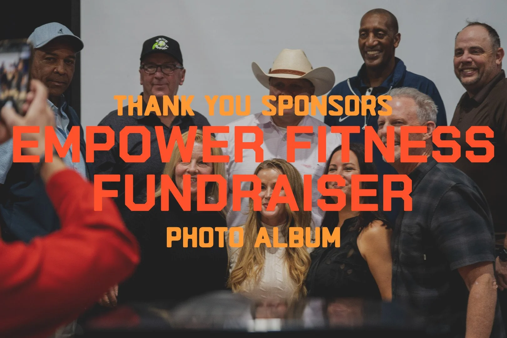 group photo at the Fundraiser