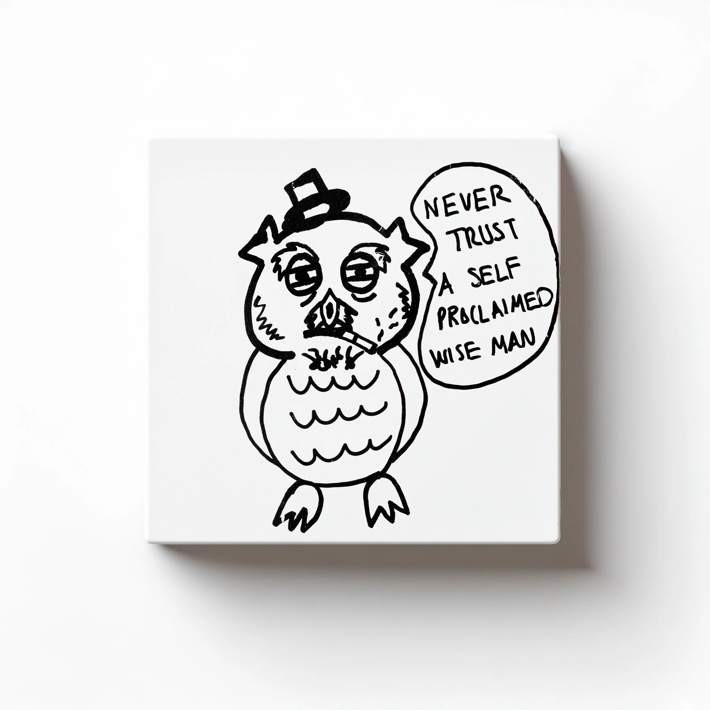 NEVER TRUST A SELF PROCLAIMED WISE MAN