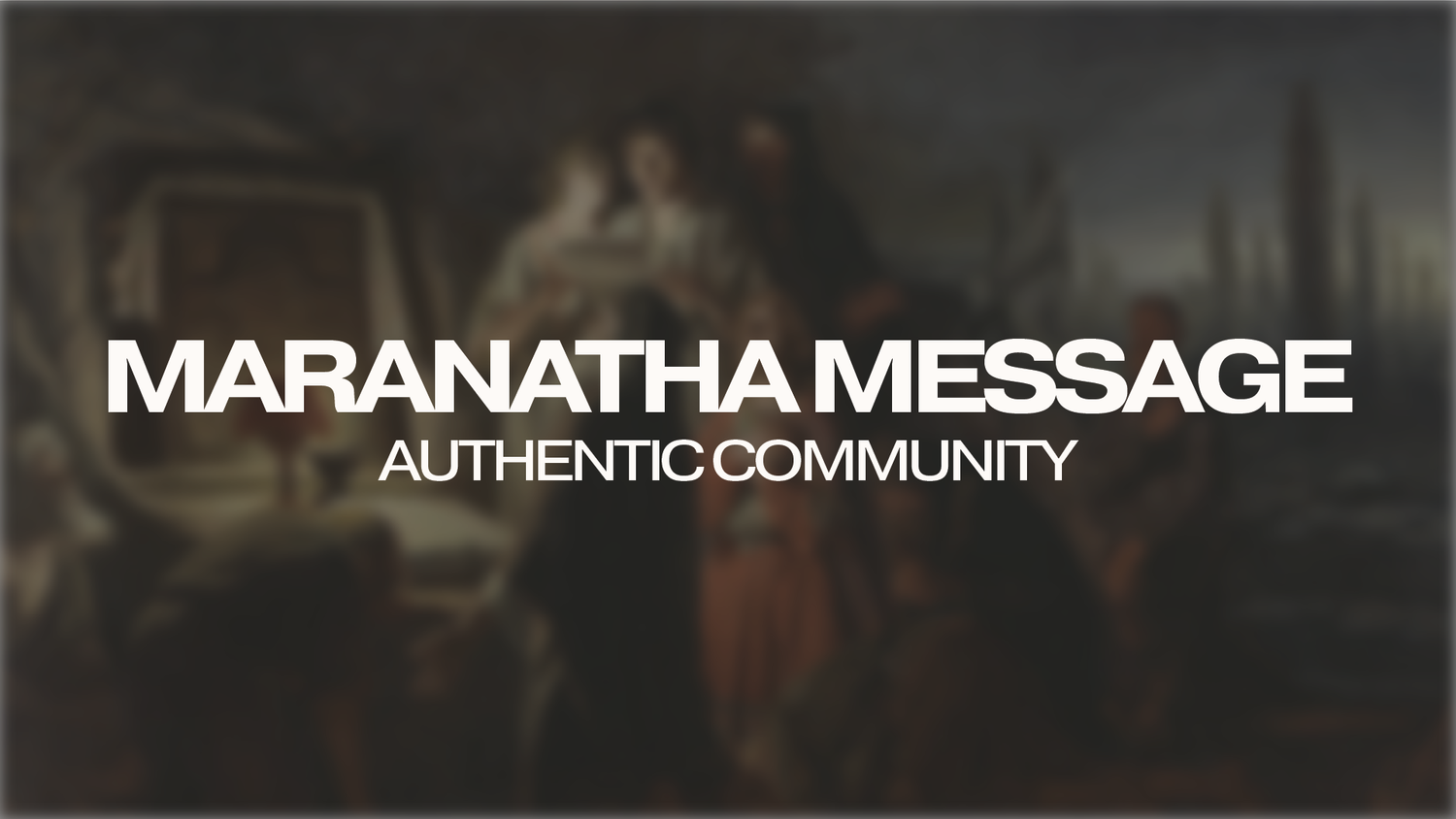 Authentic Community