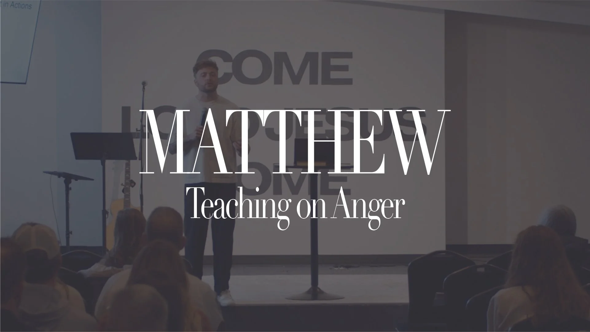 Matthew: Teaching On Anger