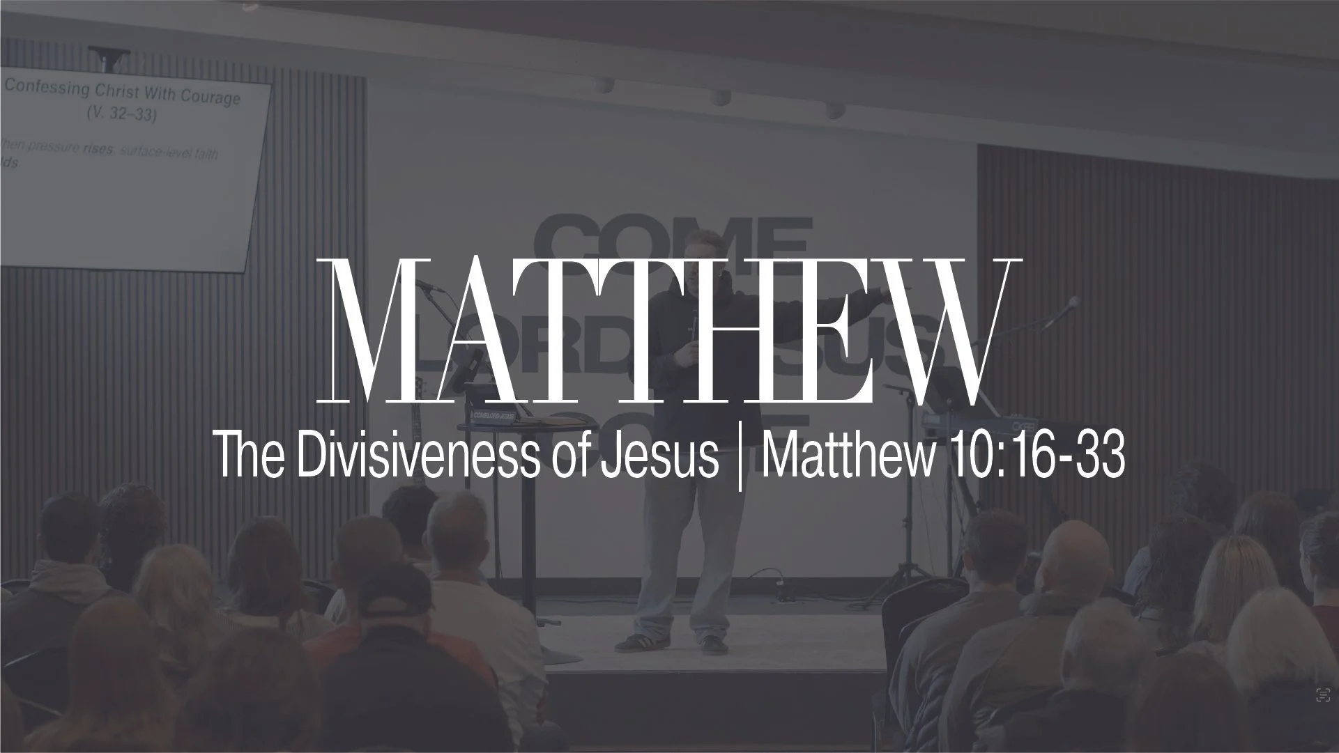 The Divisiveness of Jesus | Matthew 10:16-33