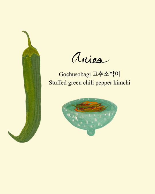 Aries is gochusobagi kimchi