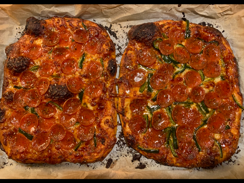 Hot Honey Pepperoni Pizzas