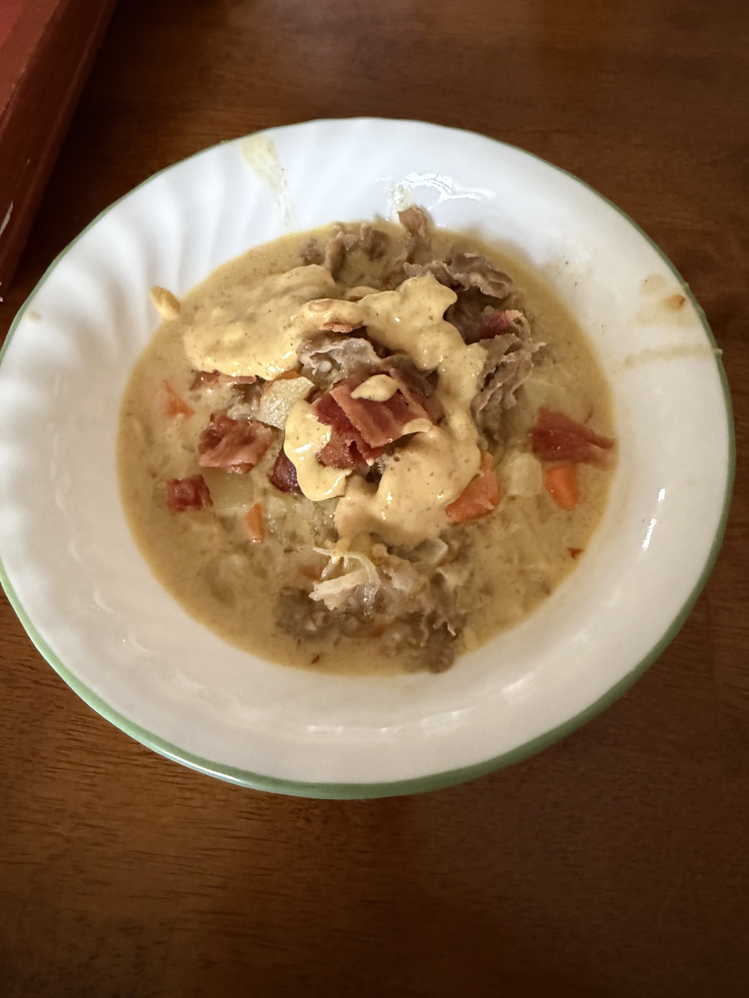 Loaded Rueben Potato Soup