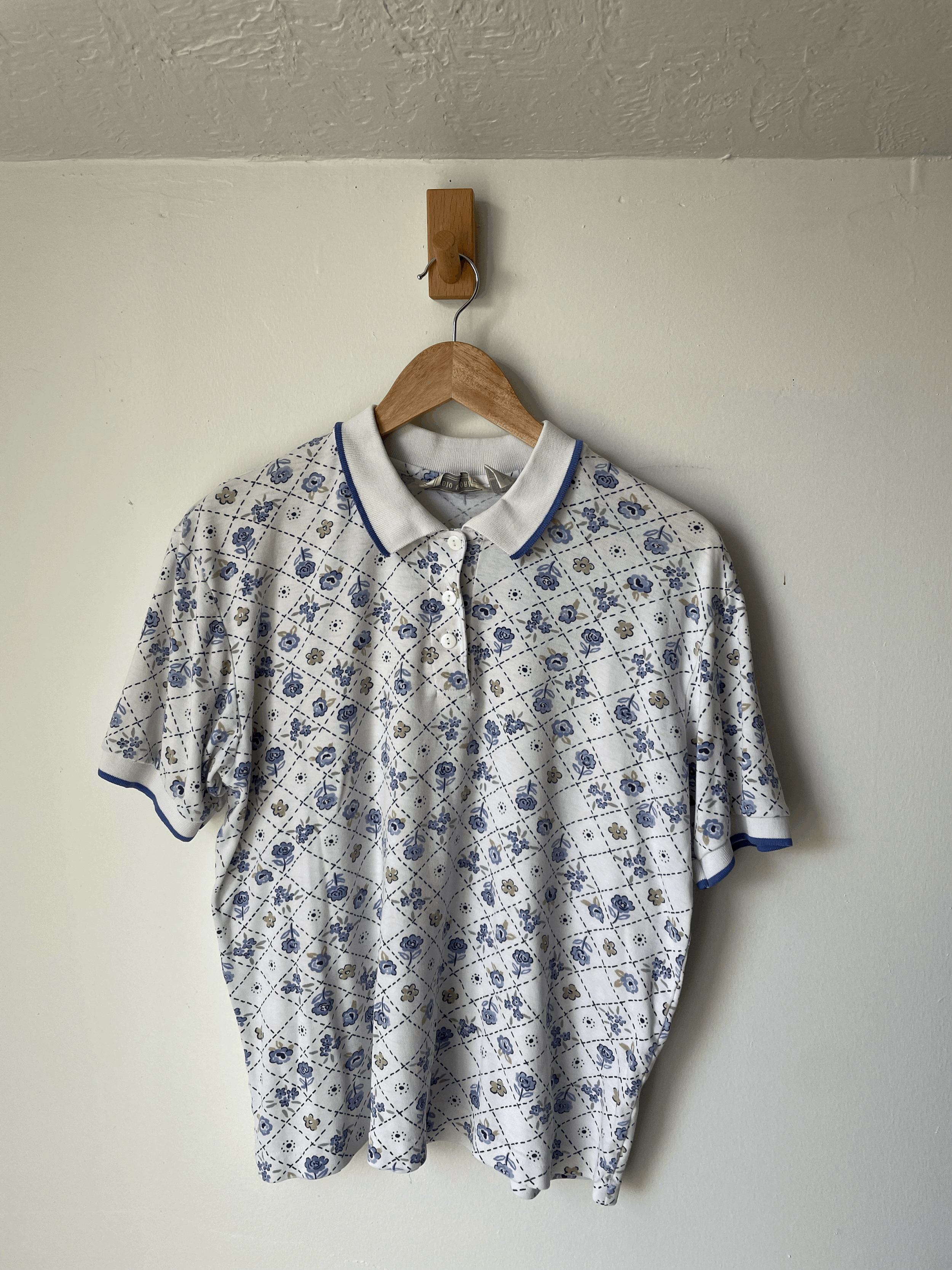 Blue Lattice Top