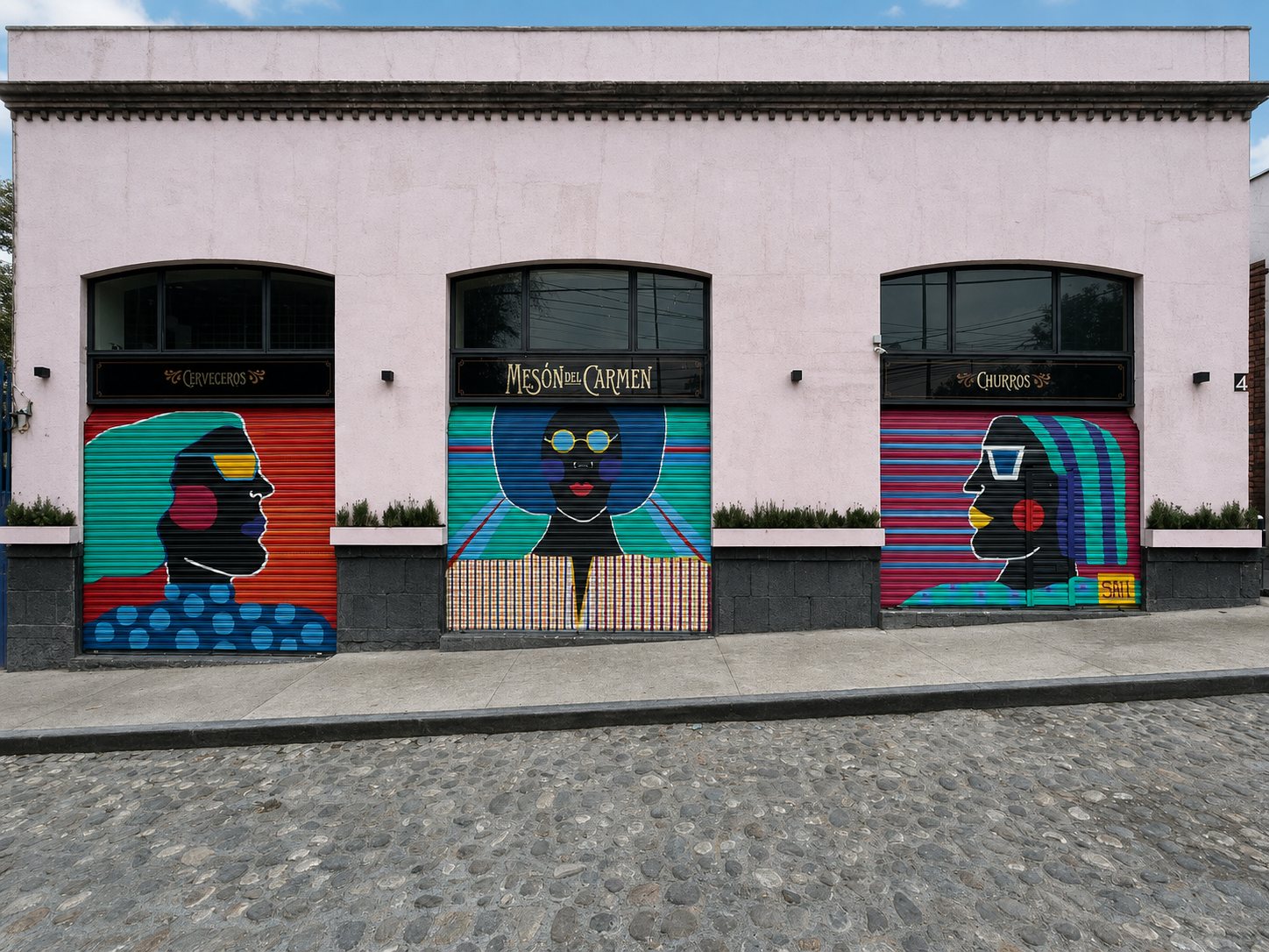 Ellas mural series by Anastasia Shi, installation view one