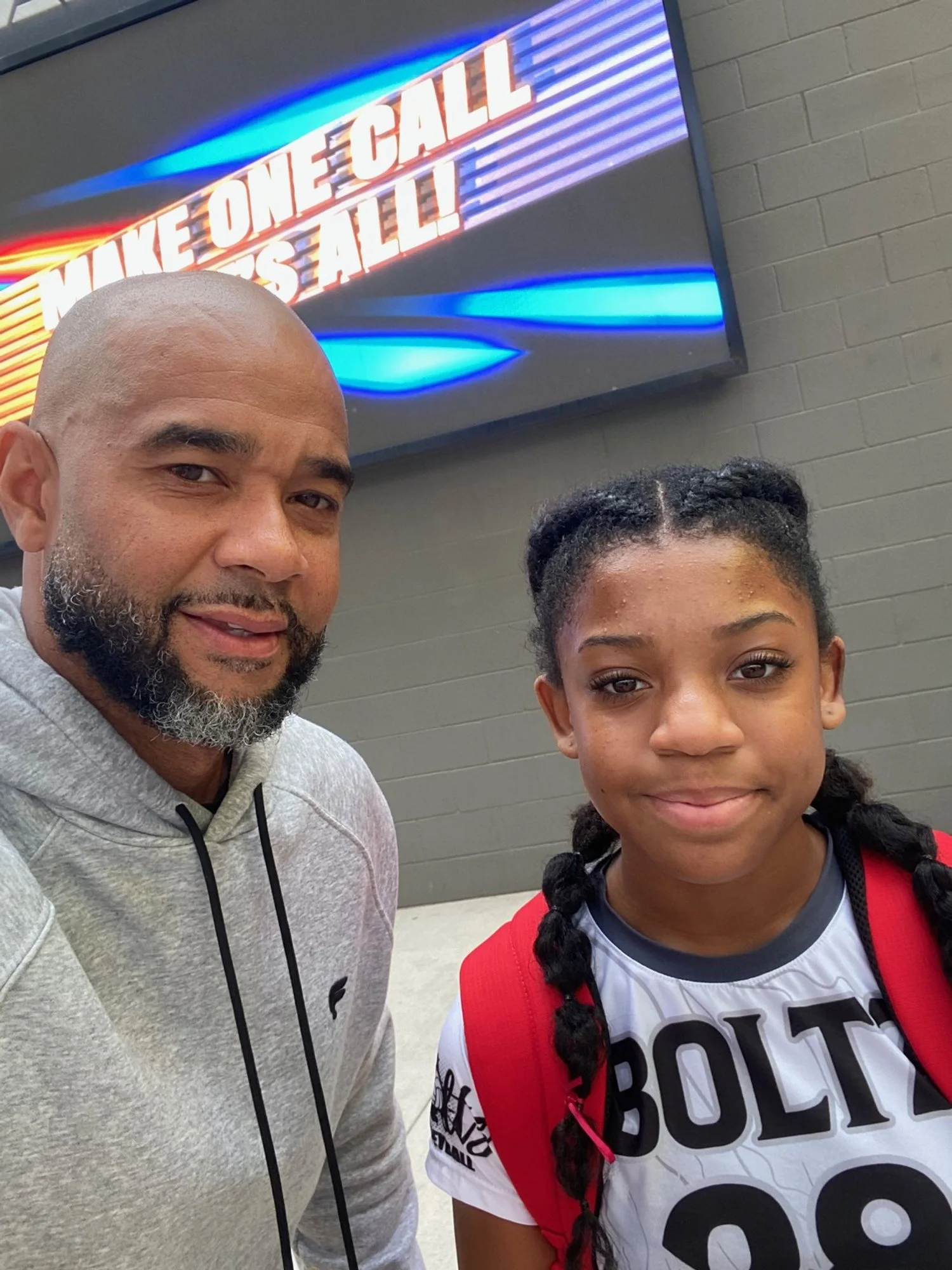Christopher and Amani at volleyball