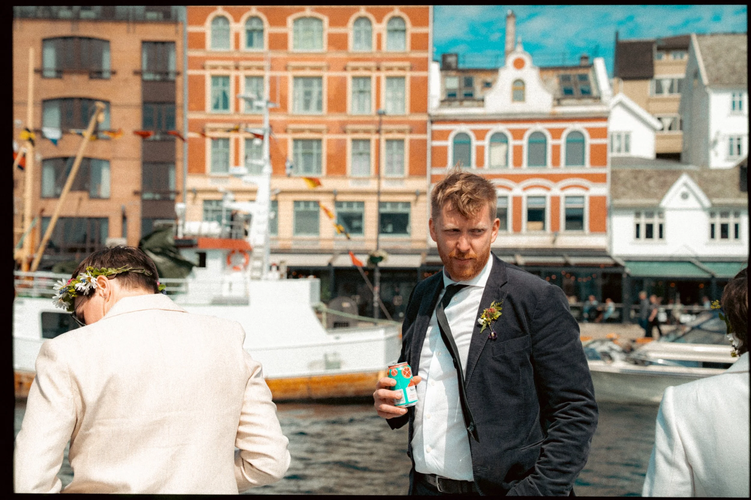 analog fotograf på bryllup ferge haugesund