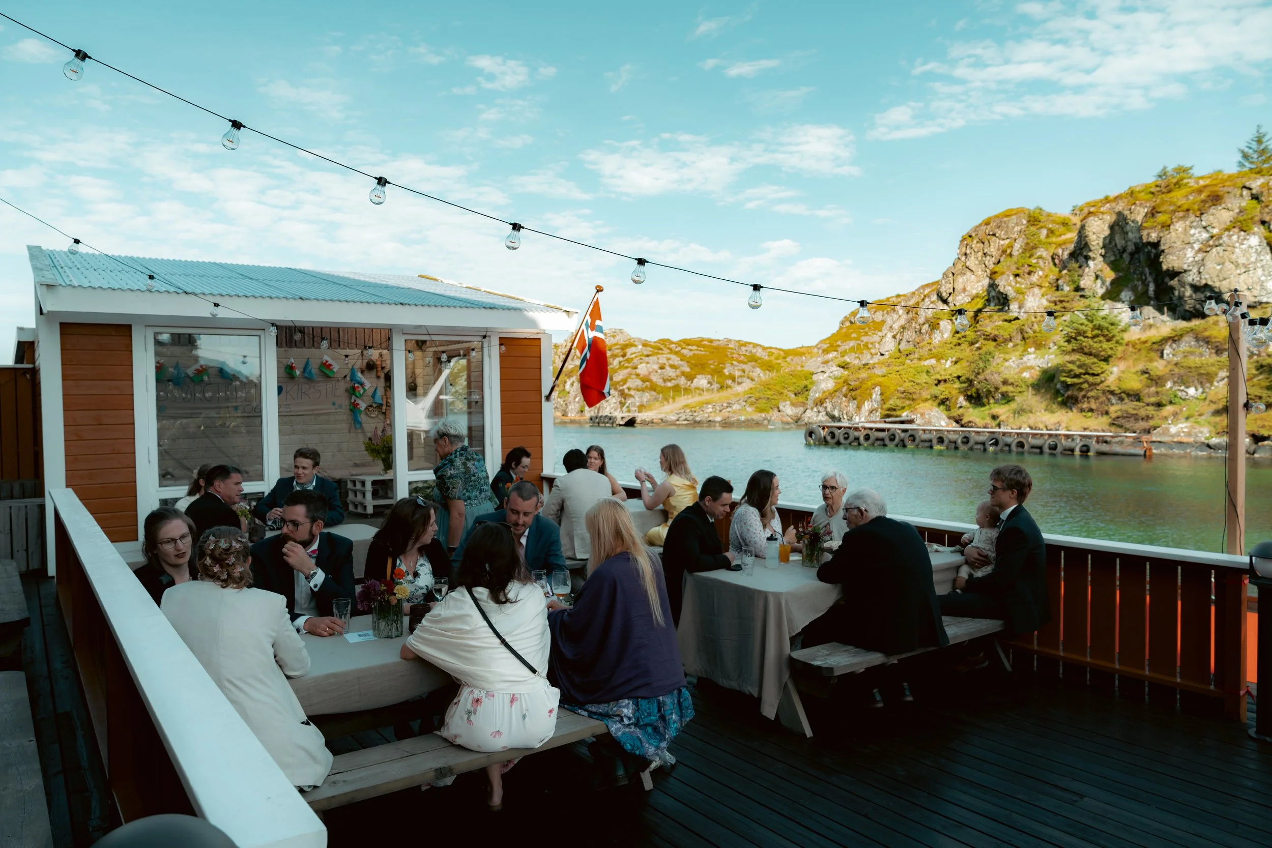 fantastisk utsikt på Røvær kulturhotell