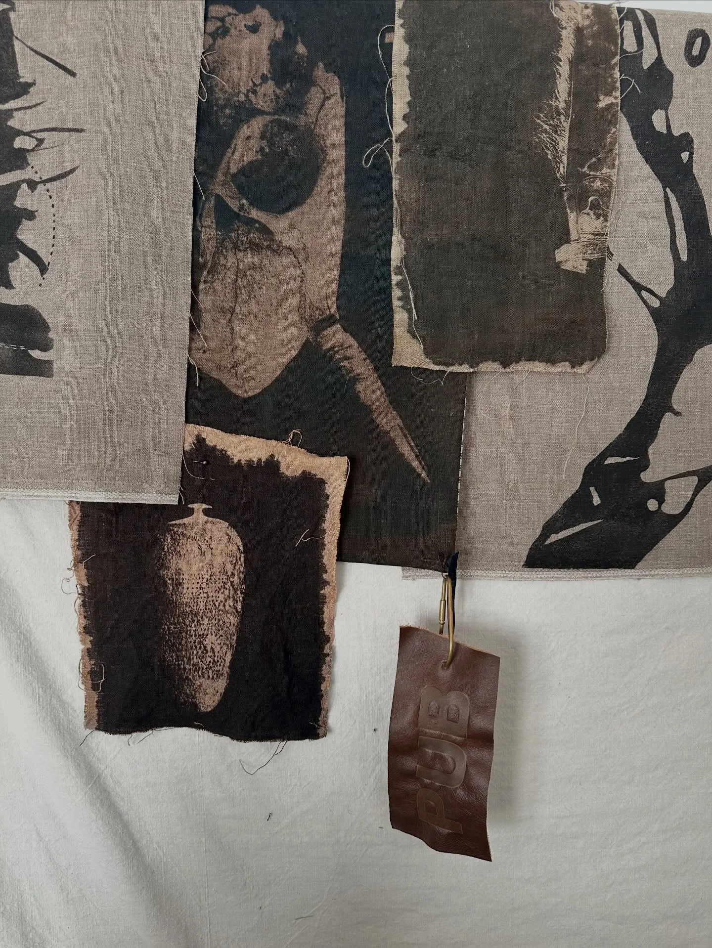 Maybe I should just go with Pretty Ugly Brown? These pieces were originally blue though &hellip; then stripped of color and dyed in eucalyptus solution. I am working on a more neutral vibe these days. Look out for these pieces soon in my shop - via t