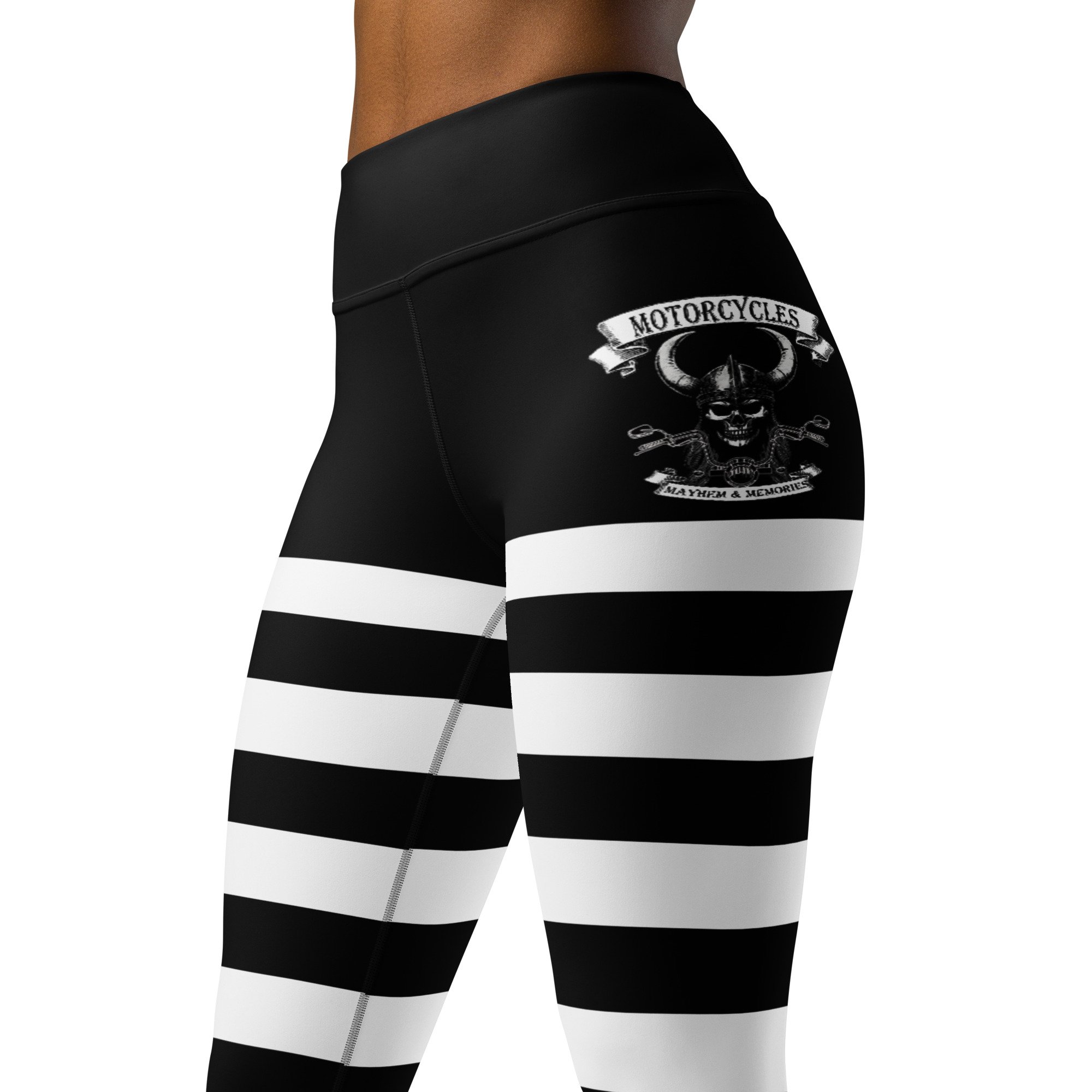 Hooligan Motorcycles Mayhem Memories Yoga Leggings