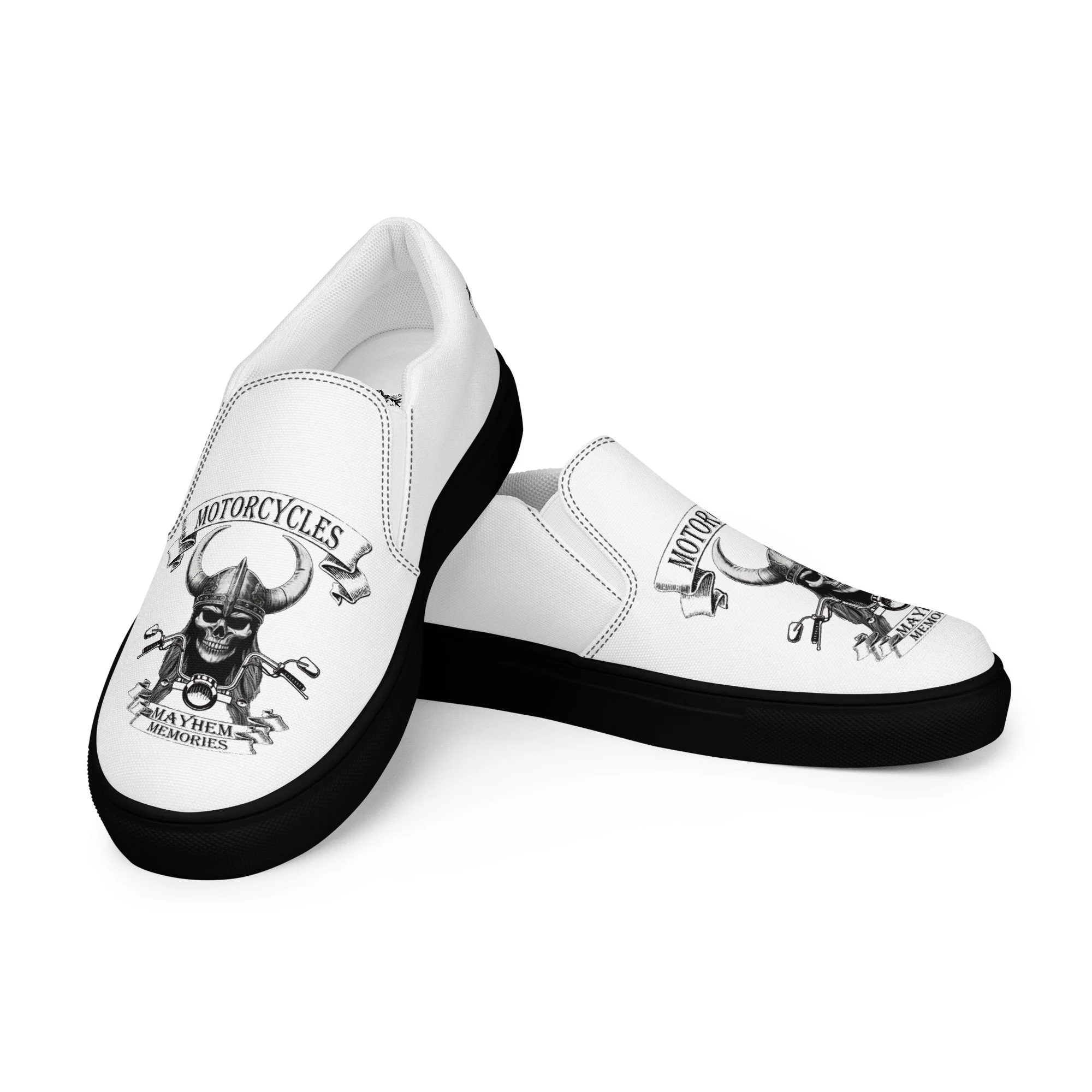 Women’s Motorcycles Mayhem Memories slip-on canvas shoes