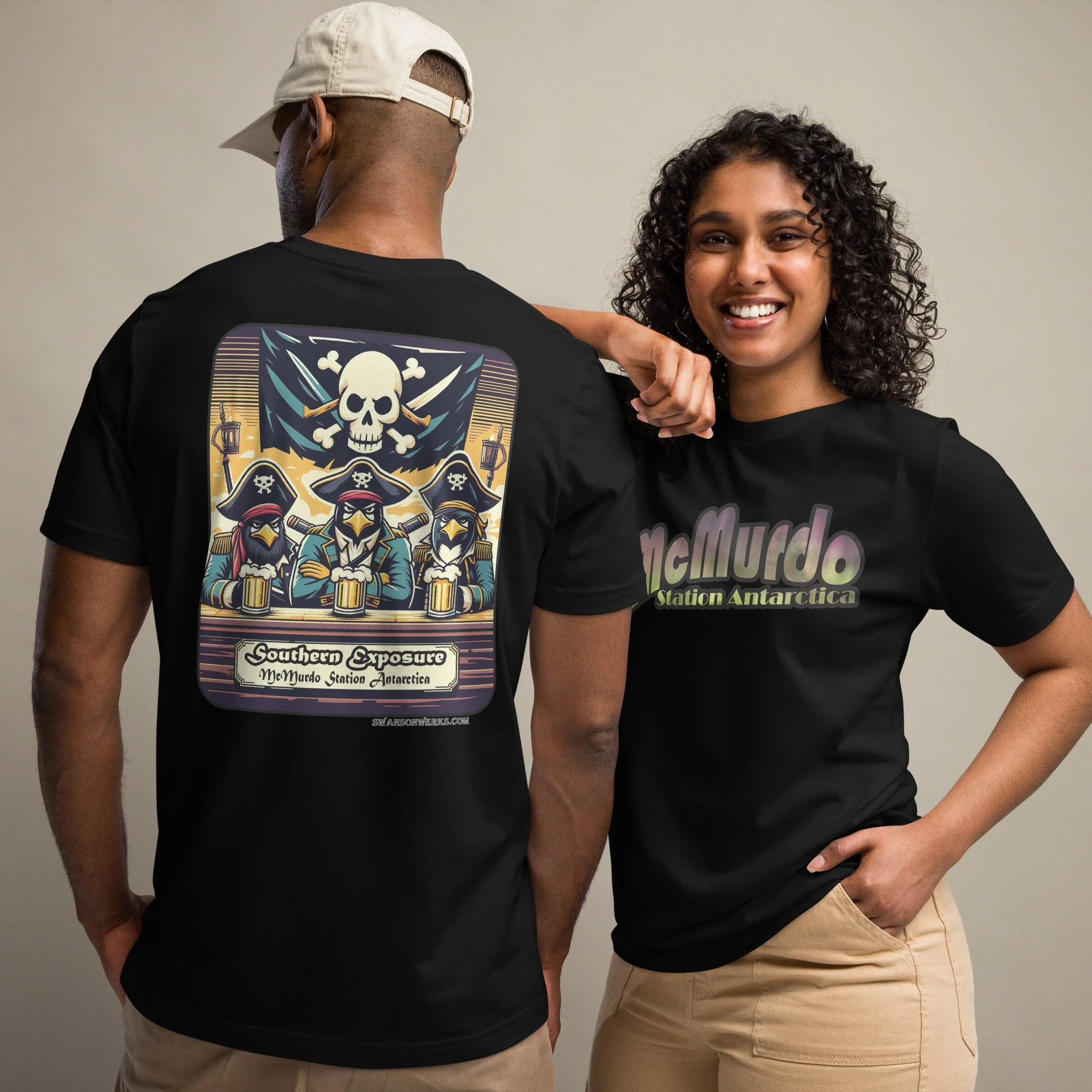 McMurdo Station Aurora Unisex t-shirt MADE in USA