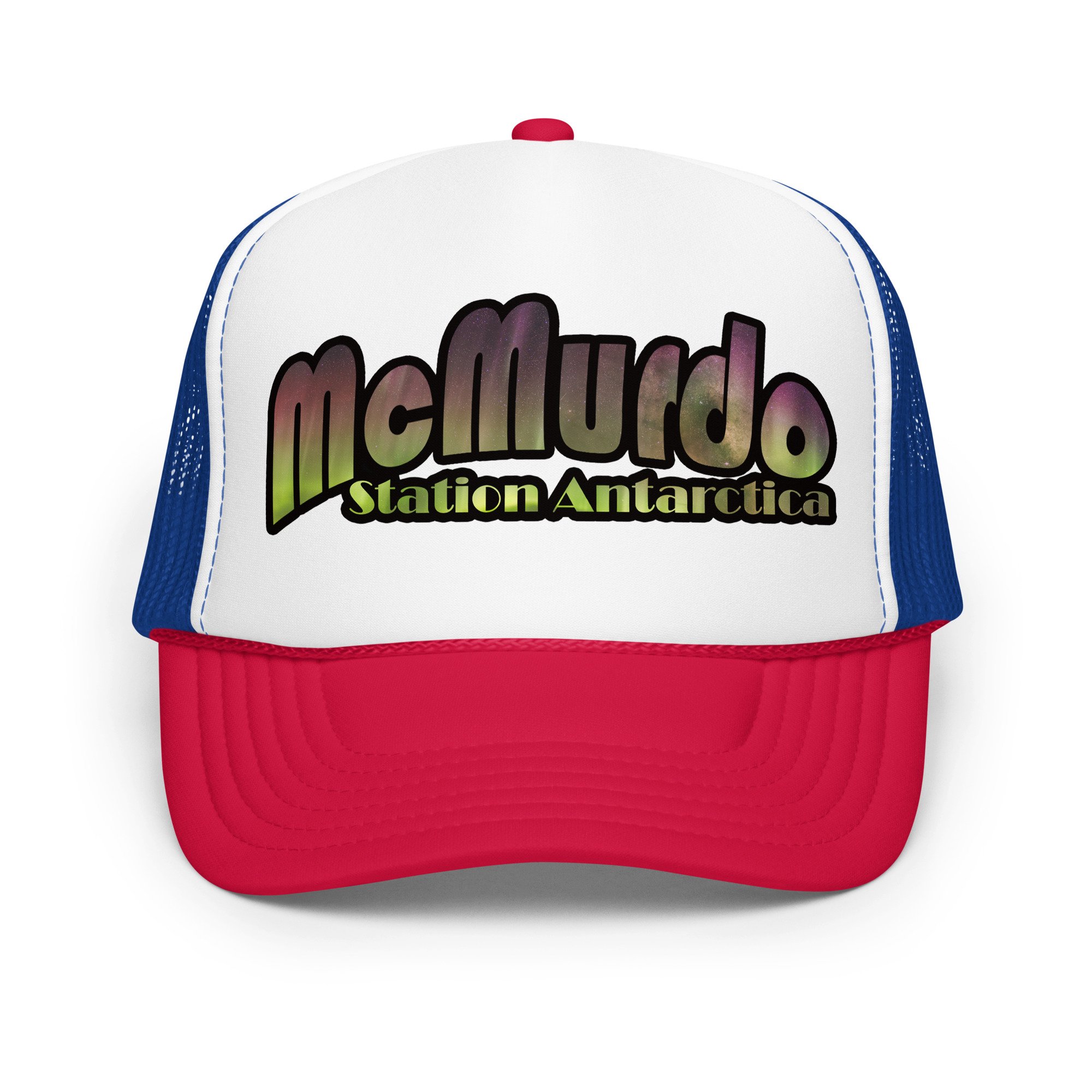 Aurora McMurdo Station Foam trucker hat