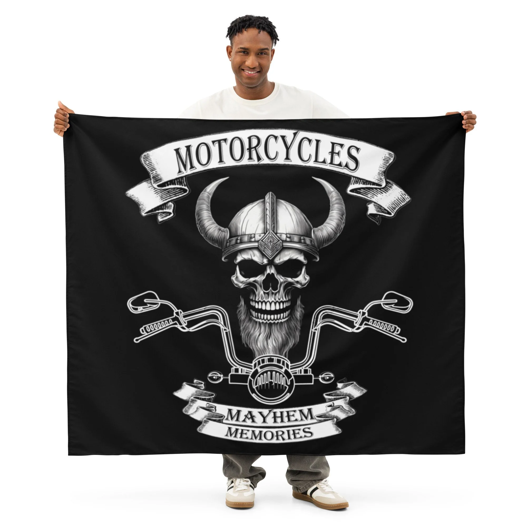 Motorcycle Mayhem Memories Indoor wall tapestry