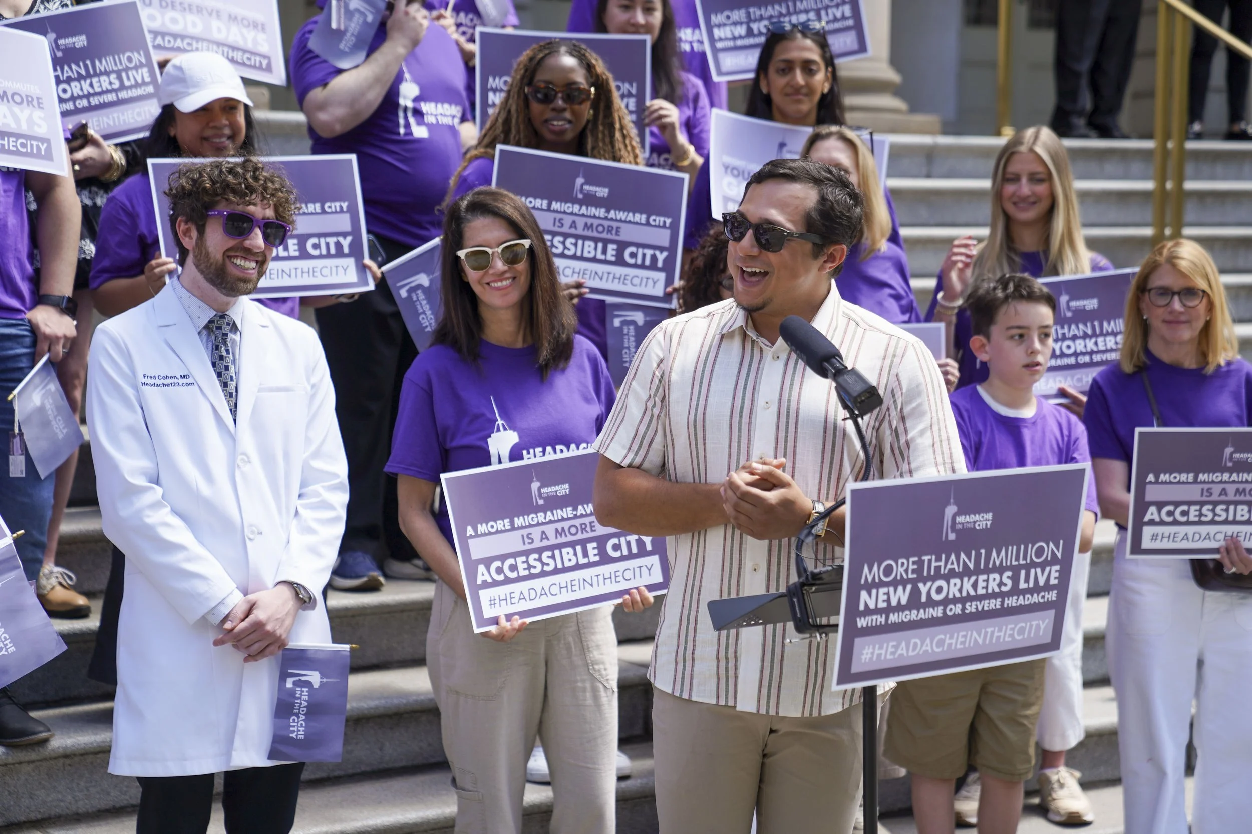 Migraine advocacy in New York City