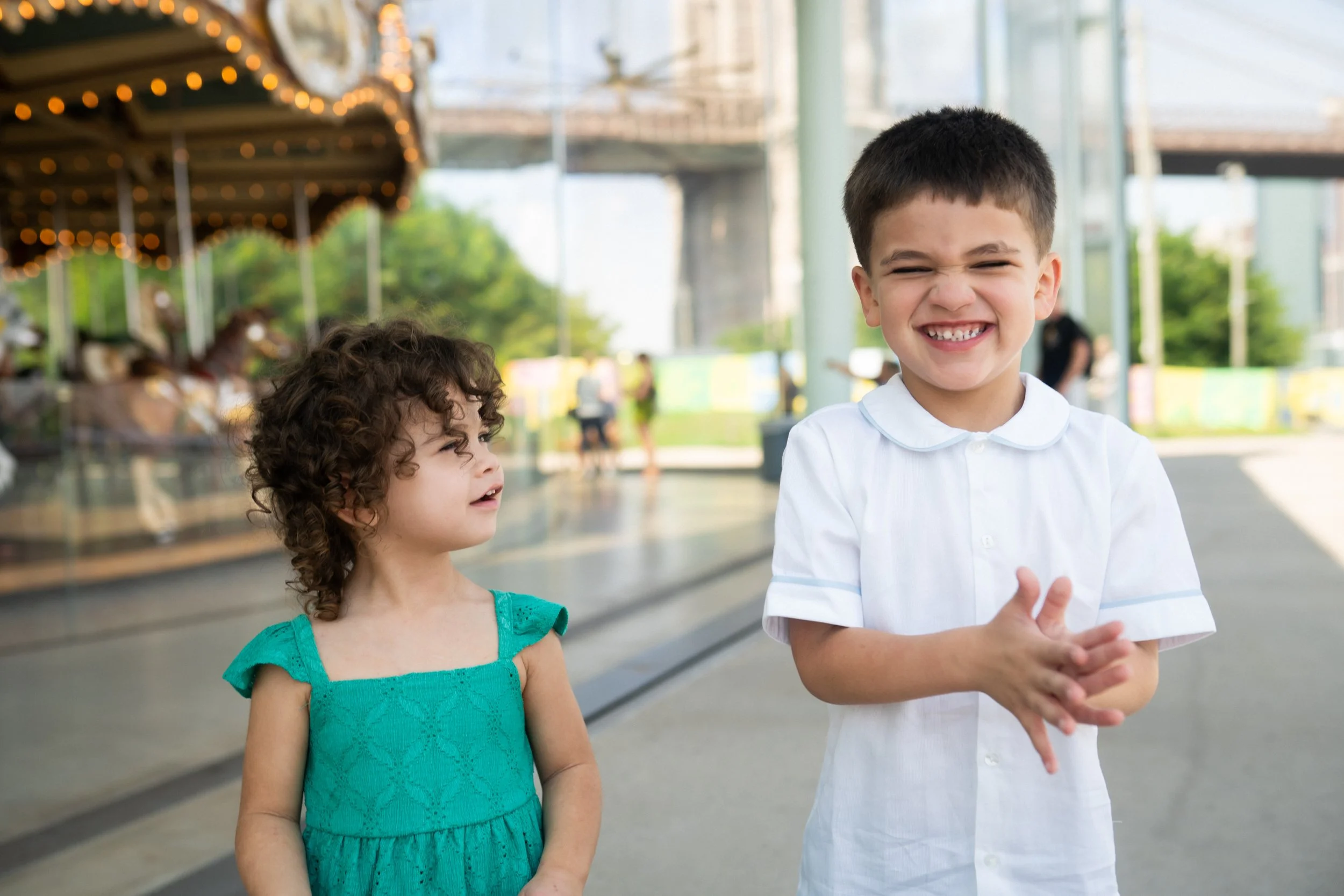 family portraits in dumbo brooklyn by janes carousel by jordan niccola