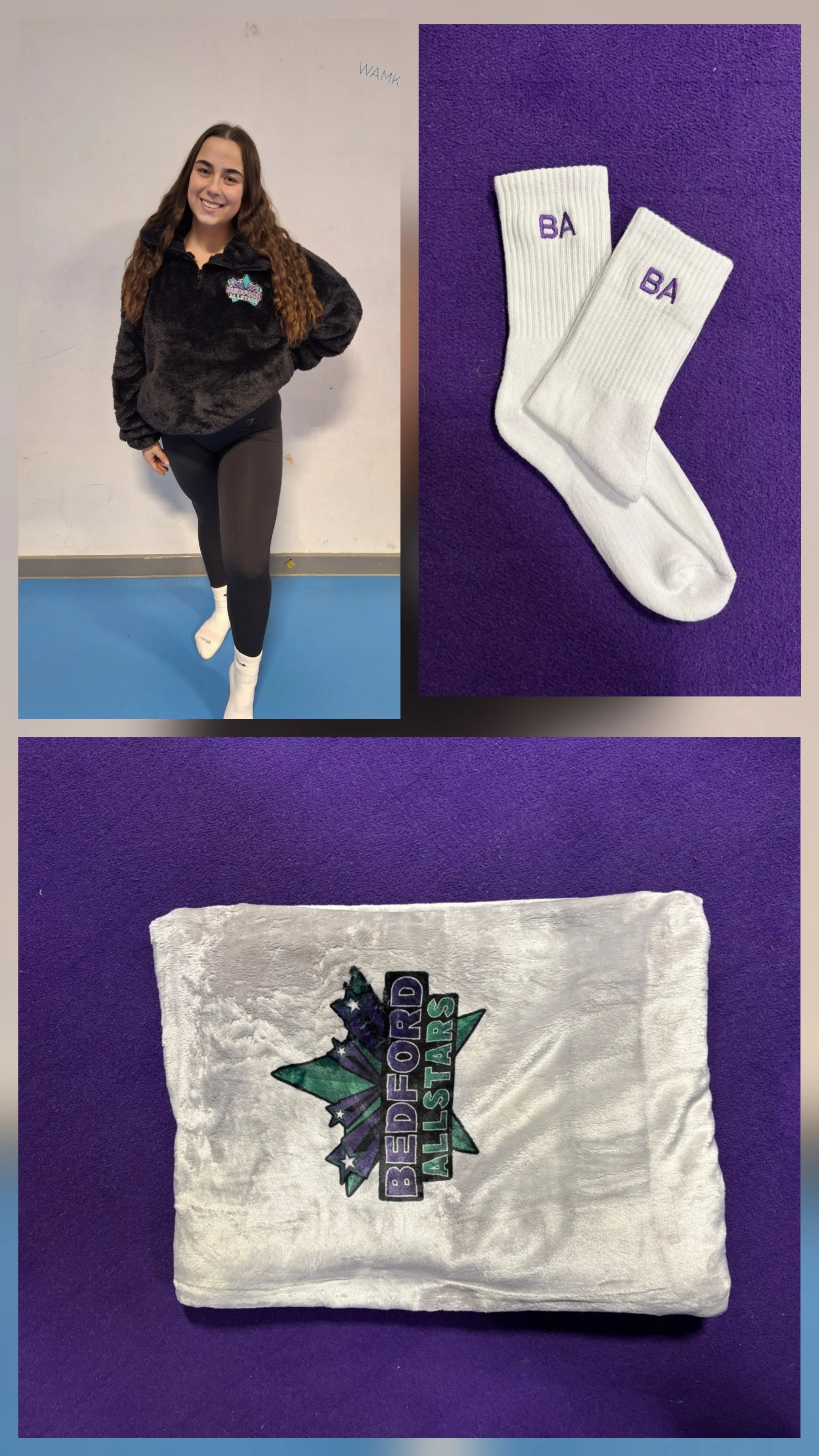 Winter Bundle Option 2 - Blanket, Socks & Fleece Top