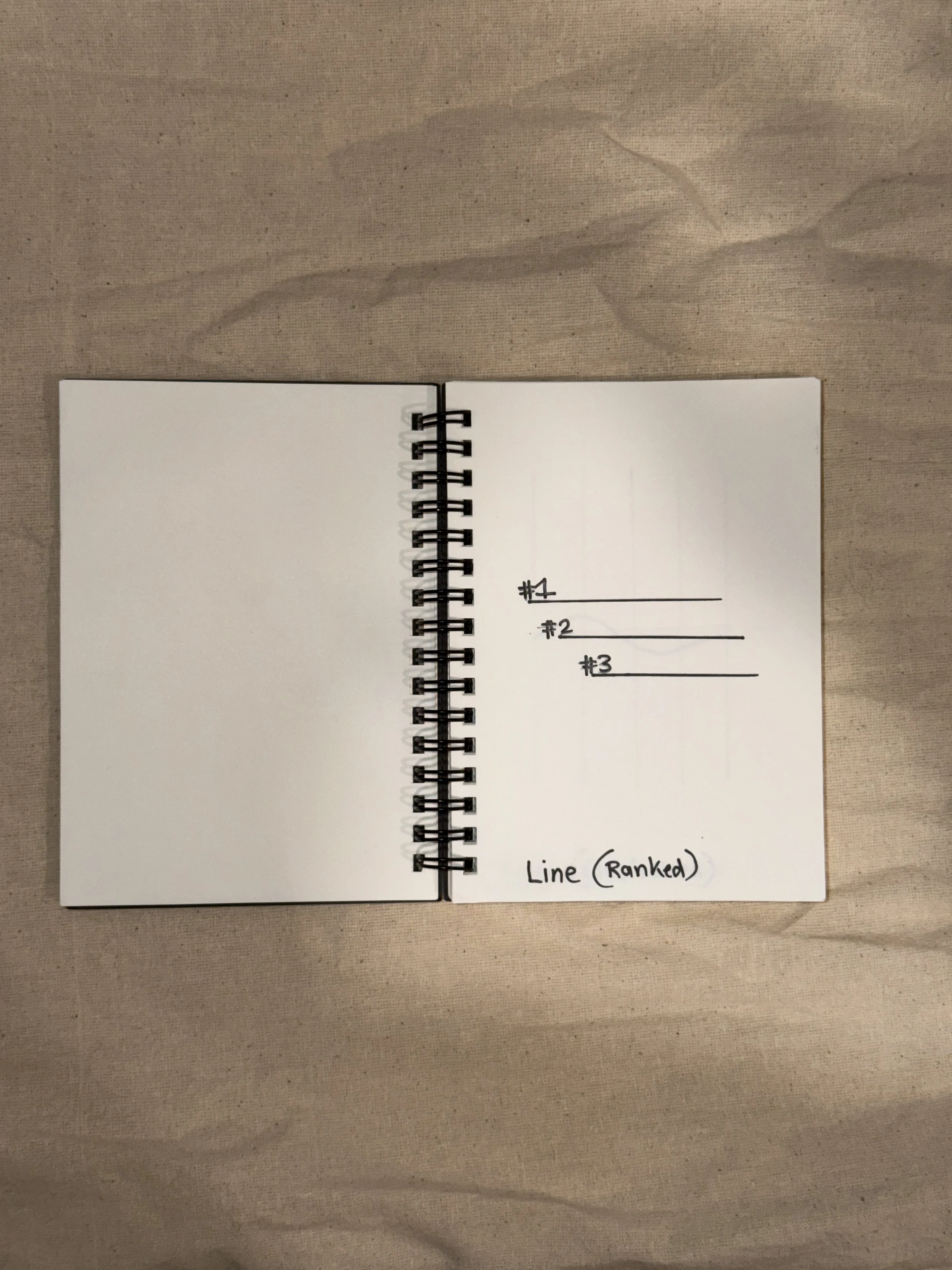 Multiple lines appear, ordered by hierarchy. Comparison and relative value enter the system.