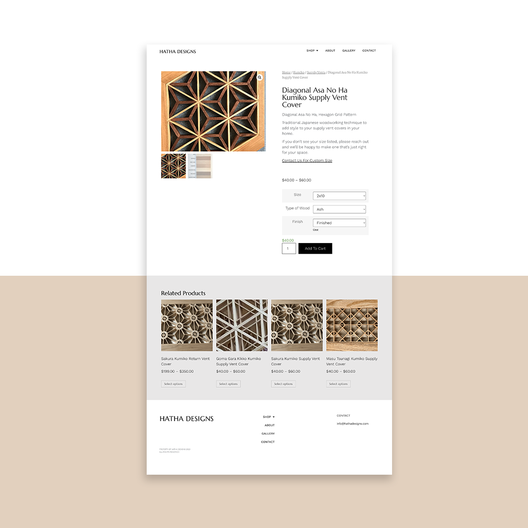 Product purchase experience