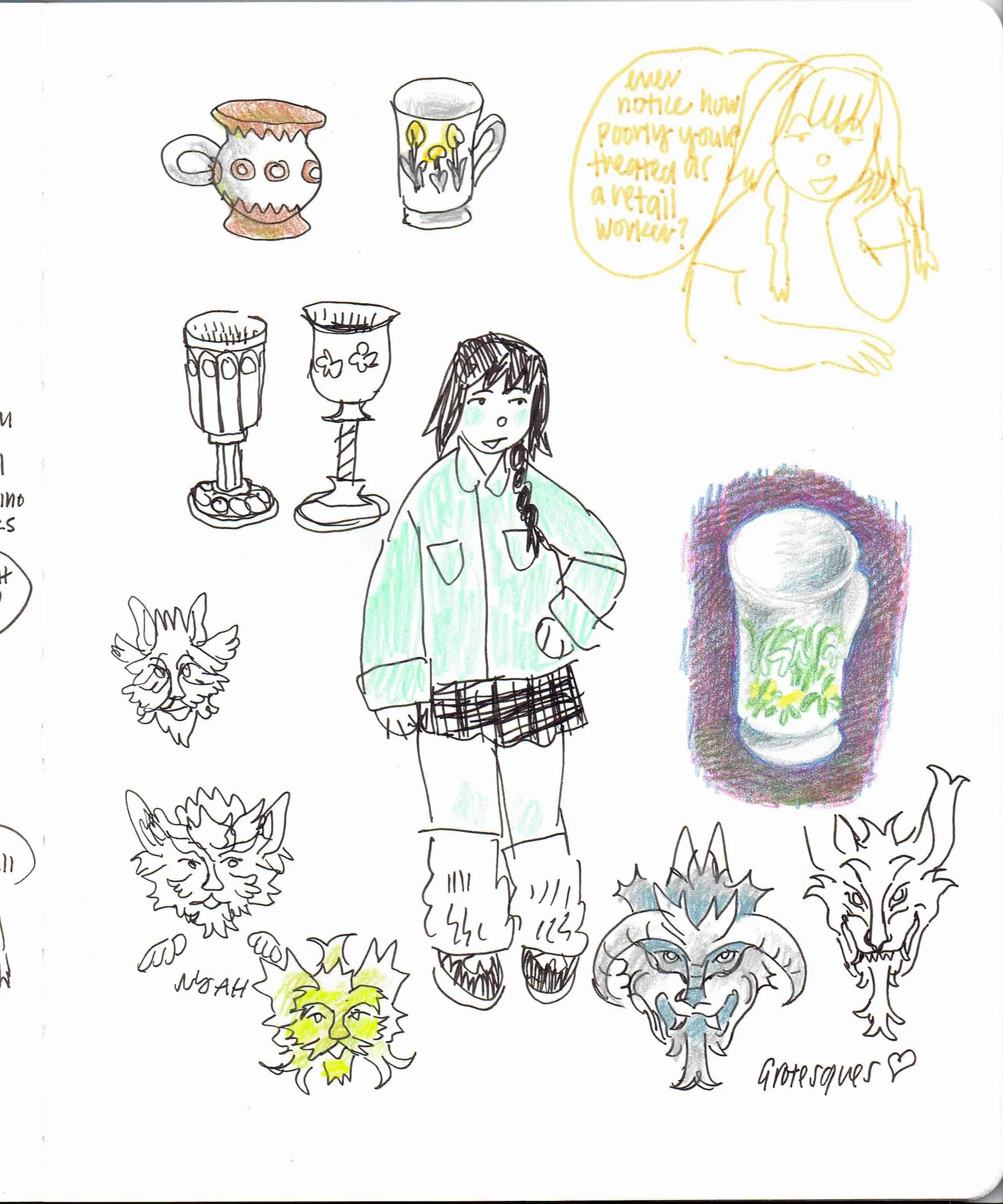 July 2026 sketchbook page. 