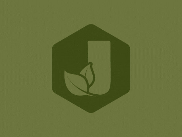 Animated photo that automatically goes through three different variations of Josh's Lawn Care logo.