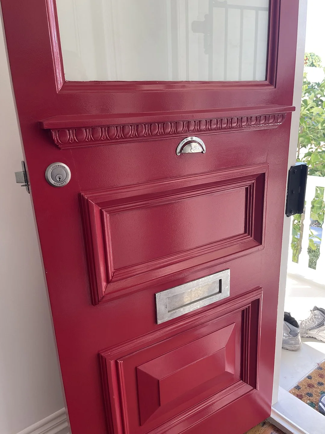 Grey Lynn Red paint door