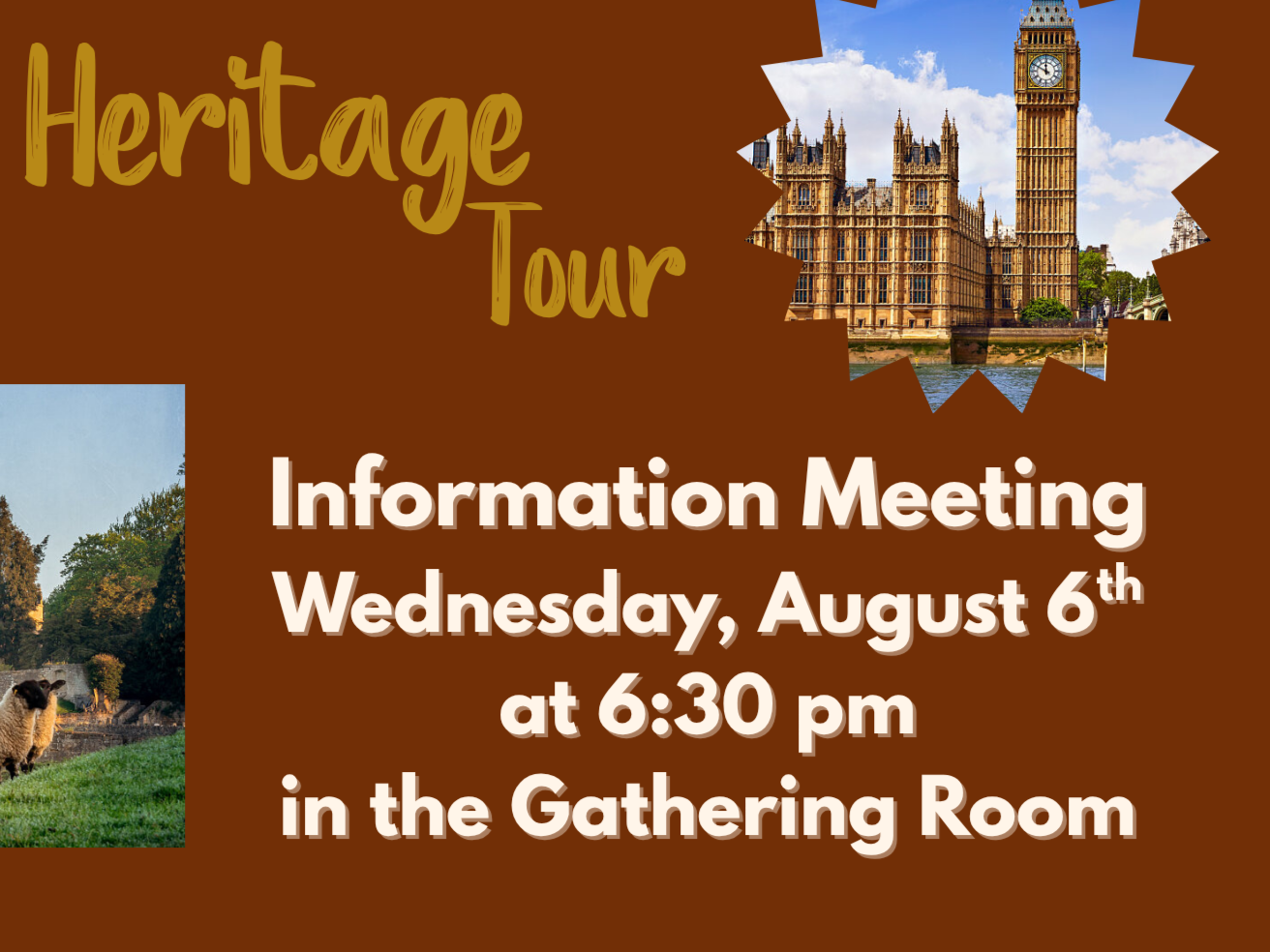 Wesley Heritage Tour Information Meeting