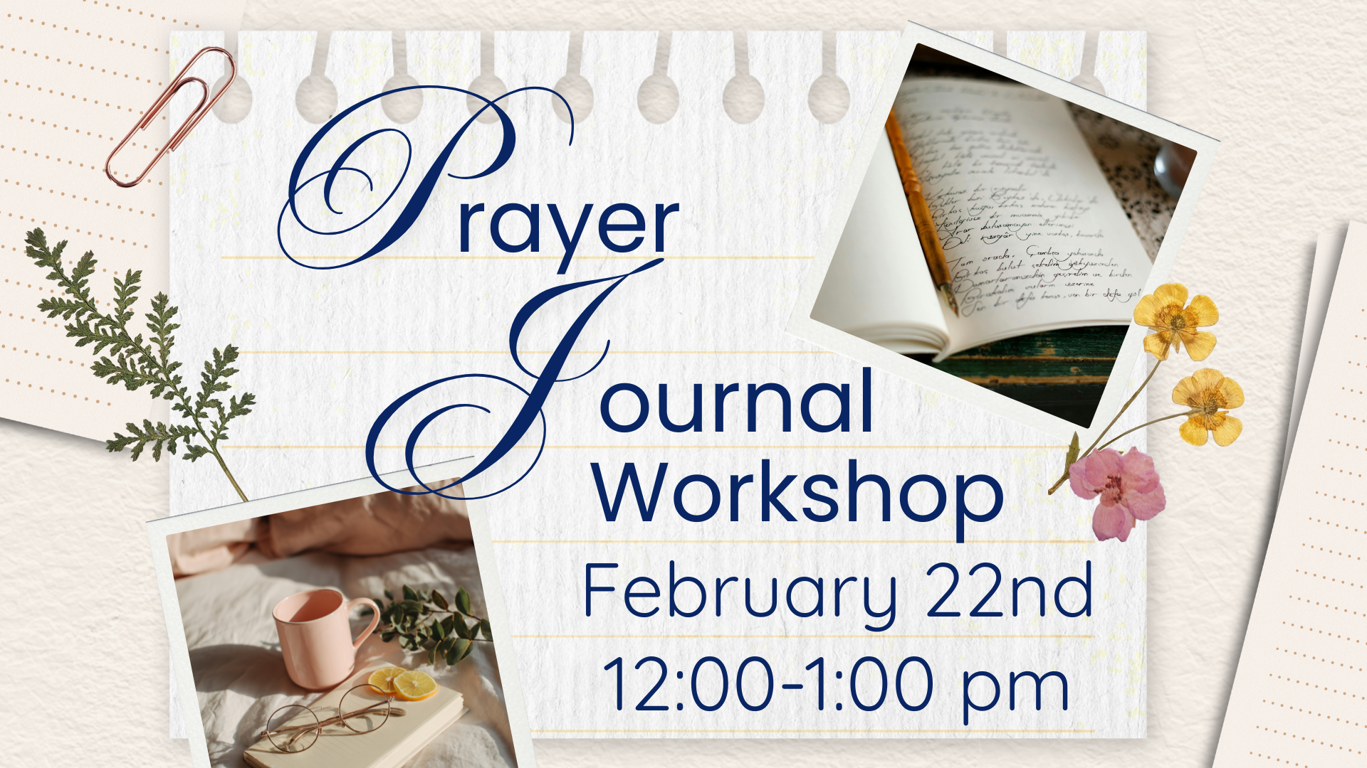 Lenten Prayer Journal Workshop